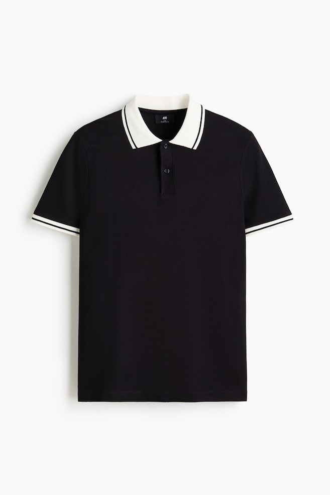 Polo Shirt - Black/White - 1