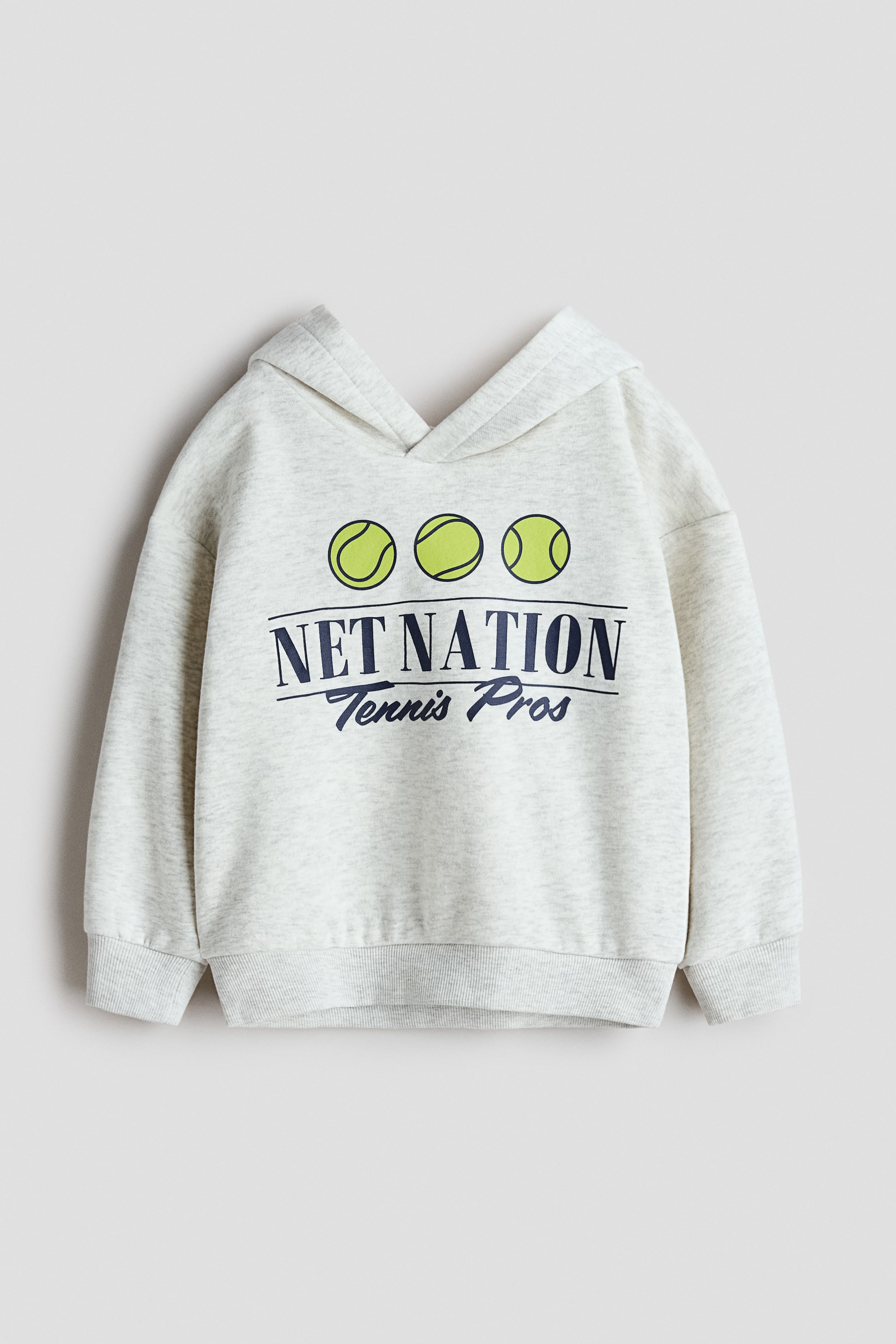 Visualizza immagine più grande: Felpa con cappuccio e stampa - Grigio chiaro/Net Nation - BAMBINO | H&M IT 1