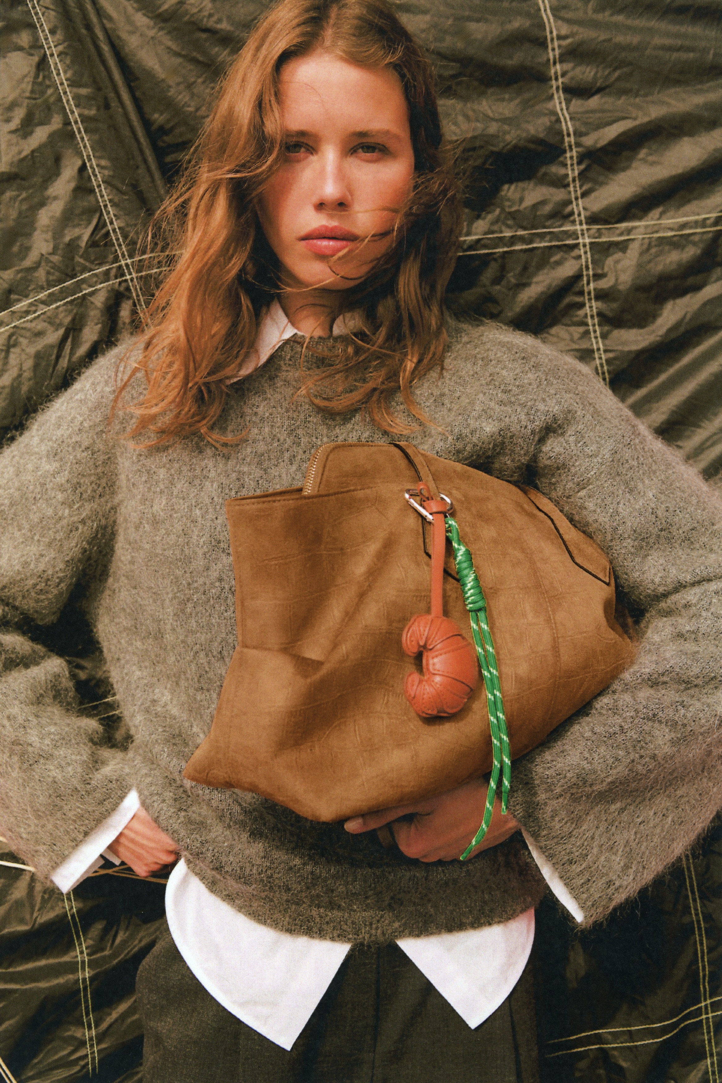 H & M - ショッパー - ベージュ