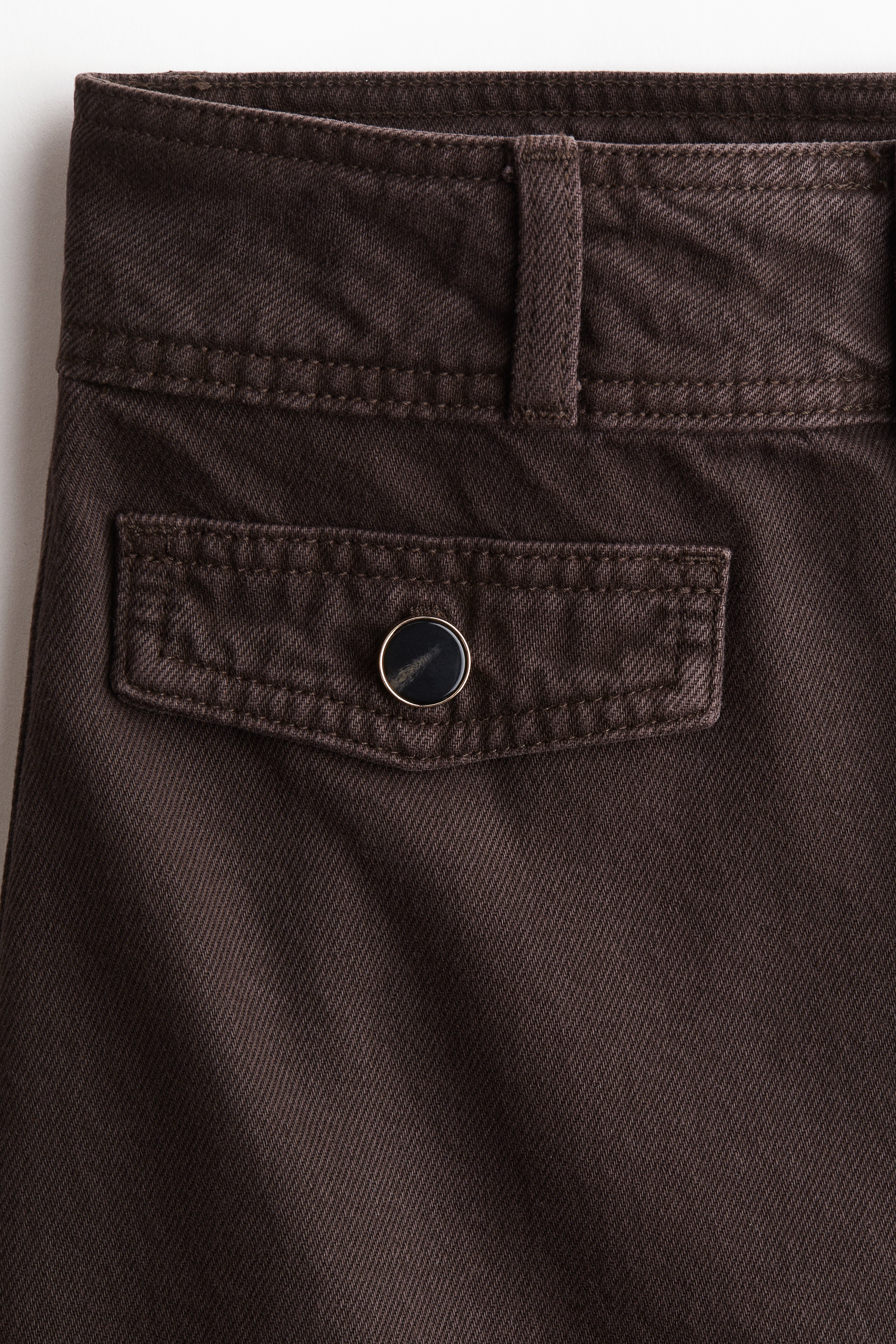 A-line denim mini skirt