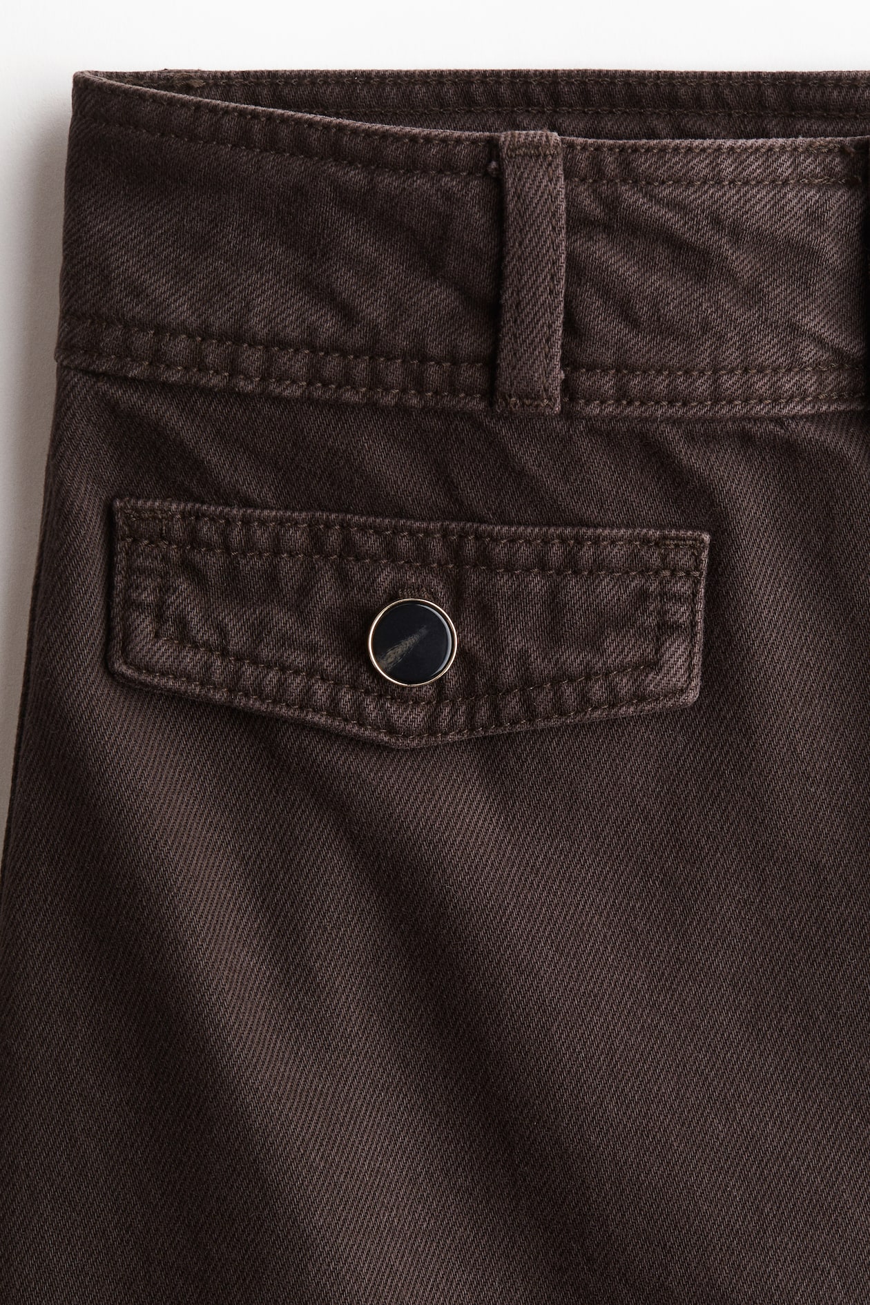 A-Line Denim Mini Skirt - image 3