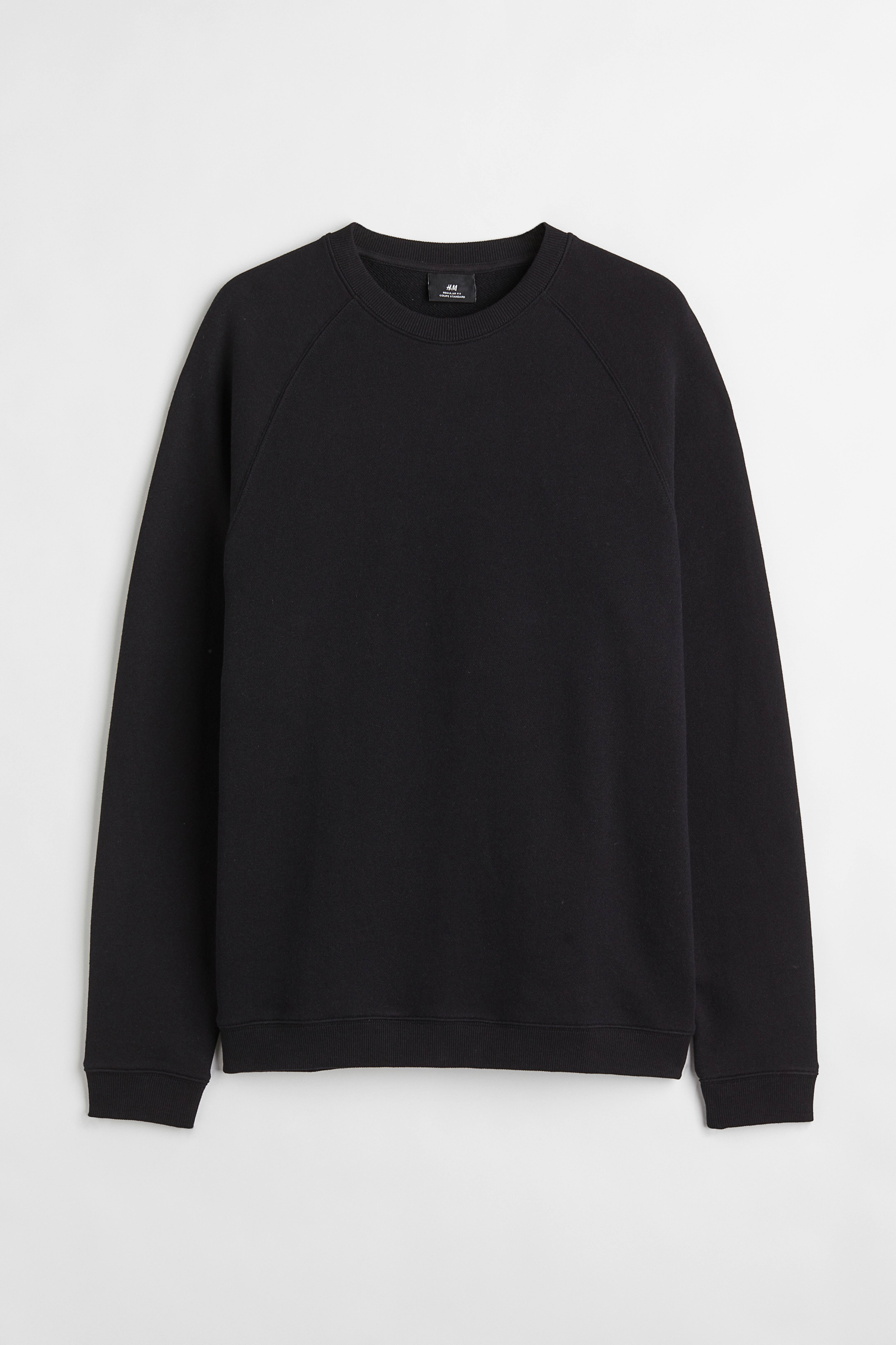 H&m black sweatshirt hotsell