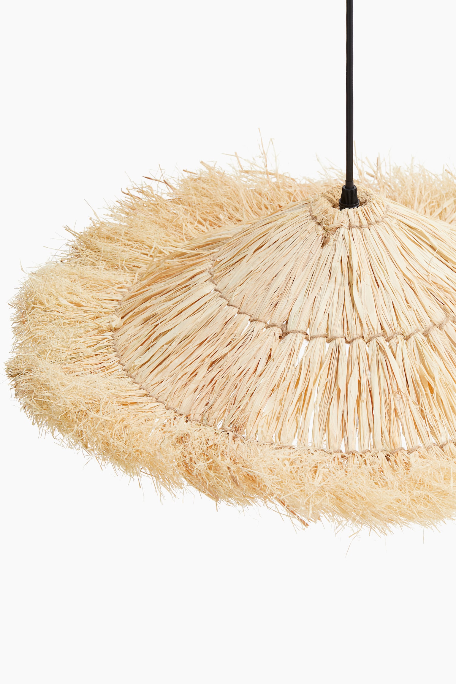 Straw pendant light - Beige - 4