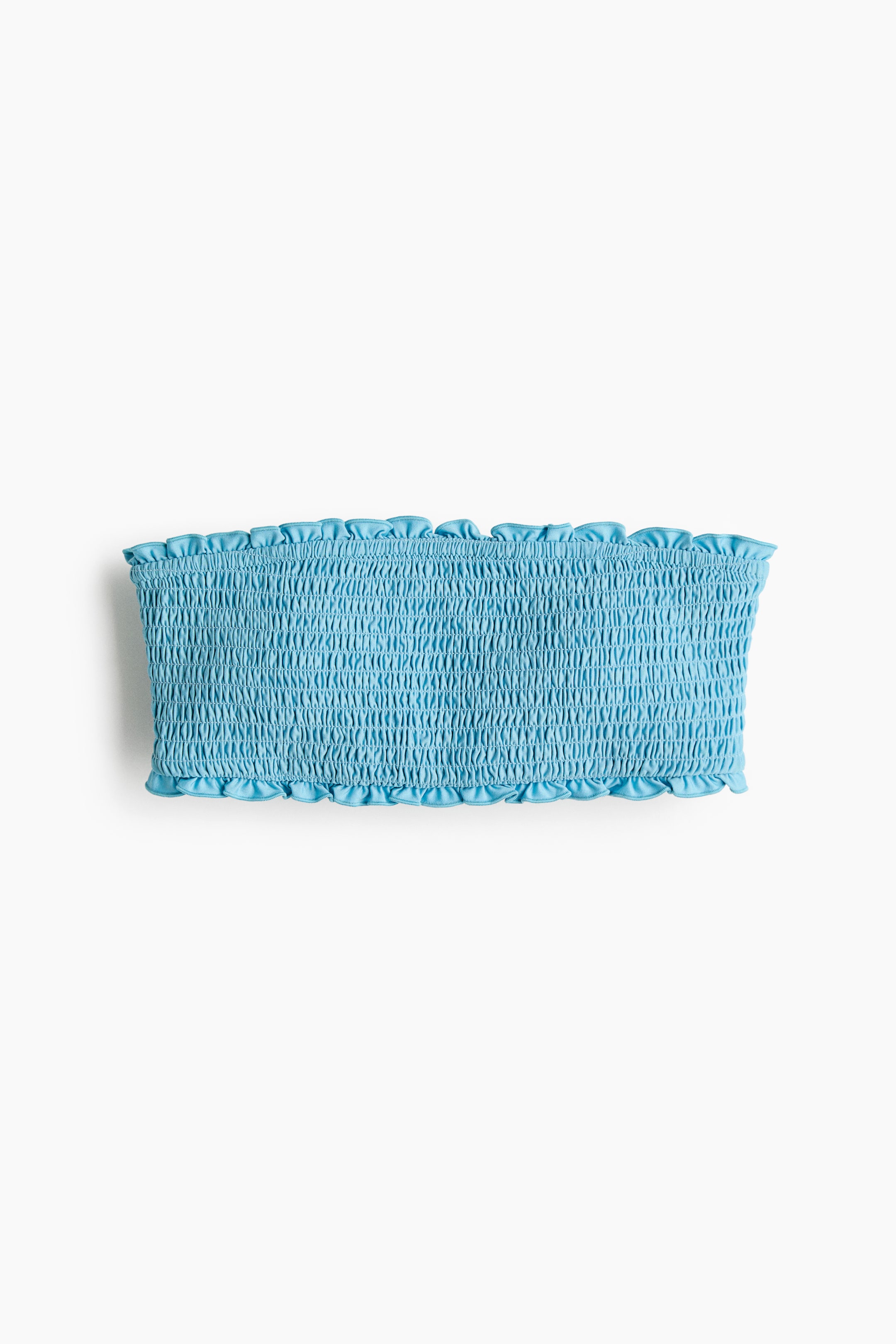 Haut de maillot bandeau en nid d'abeille