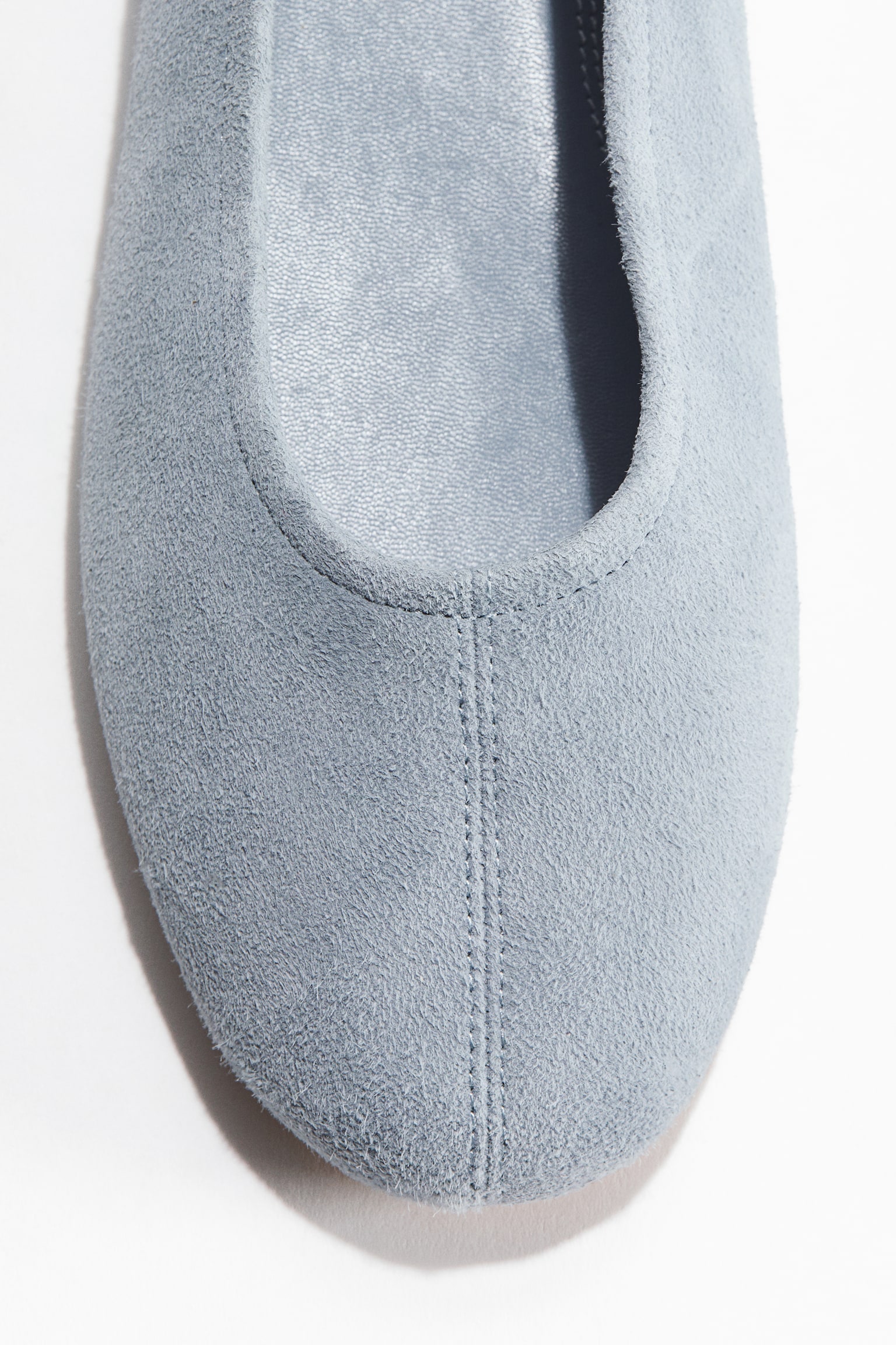 Suede ballet flats - Light dusty blue/Dusty beige/Brown/Dark khaki green - 4