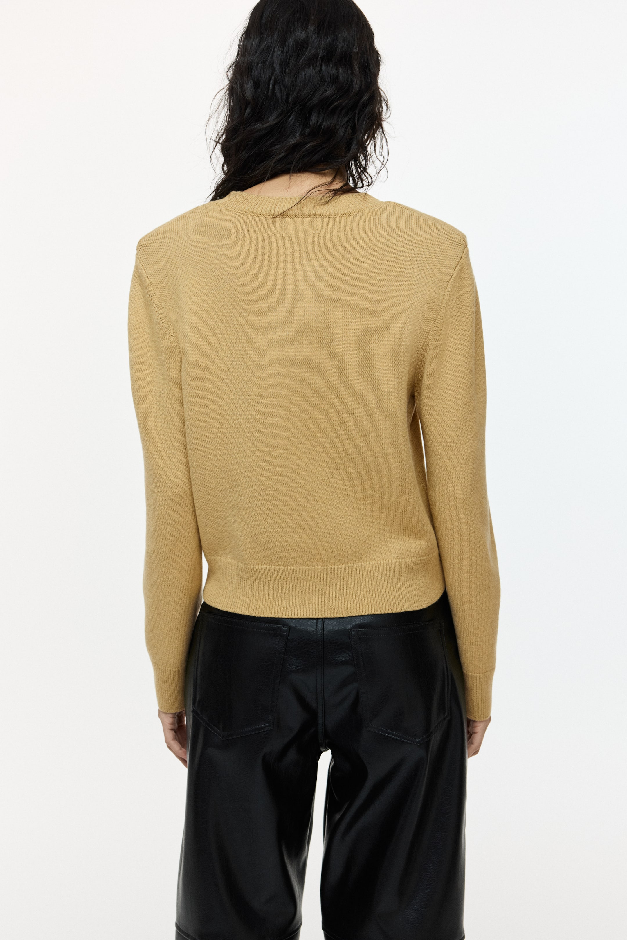 View larger image: Shoulder-pad jumper - Beige - Ladies | H&M GB 4