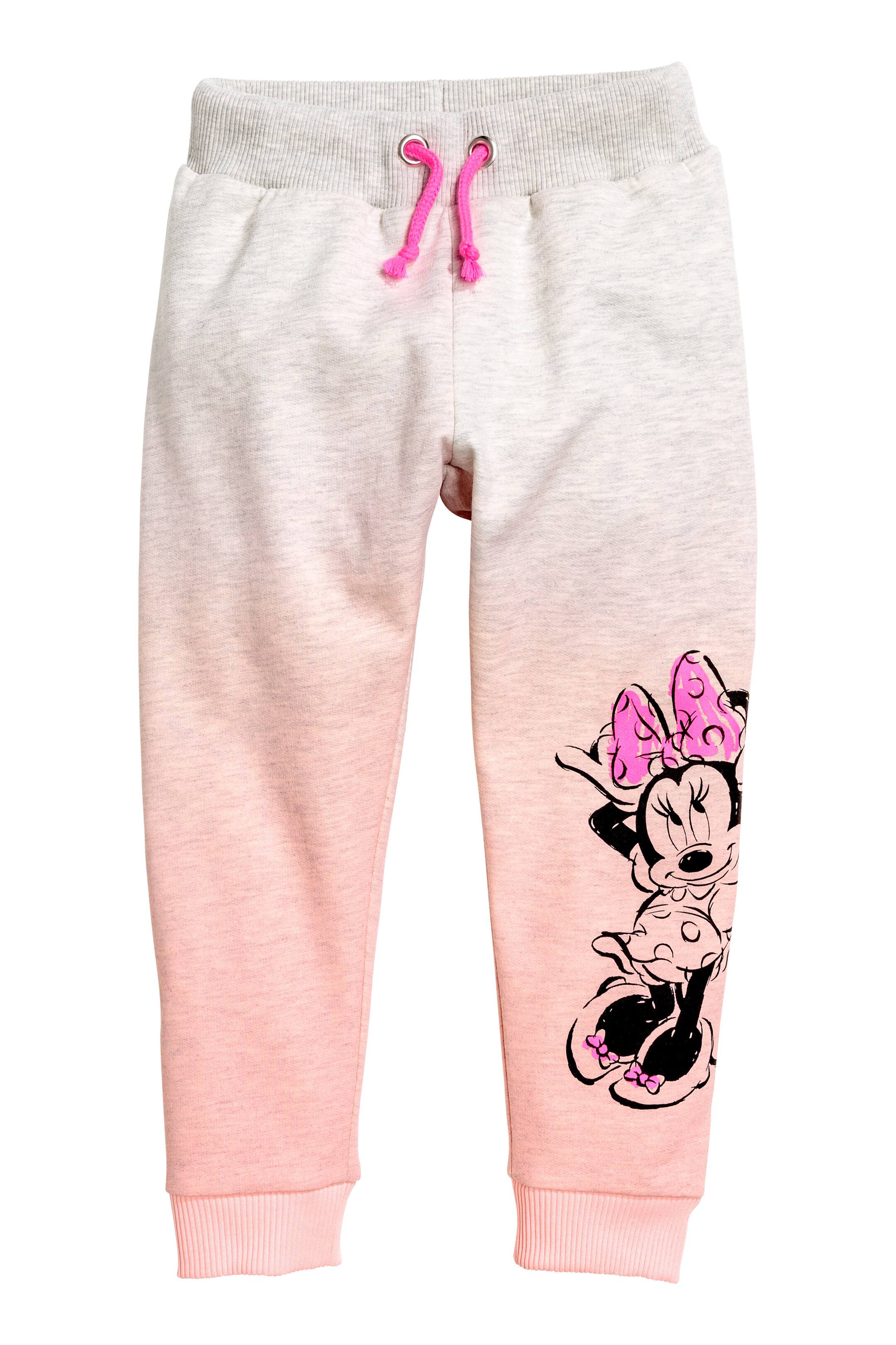 View larger image: Printed joggers - Light pink/Minnie Mouse - Kids | H&M GB 1
