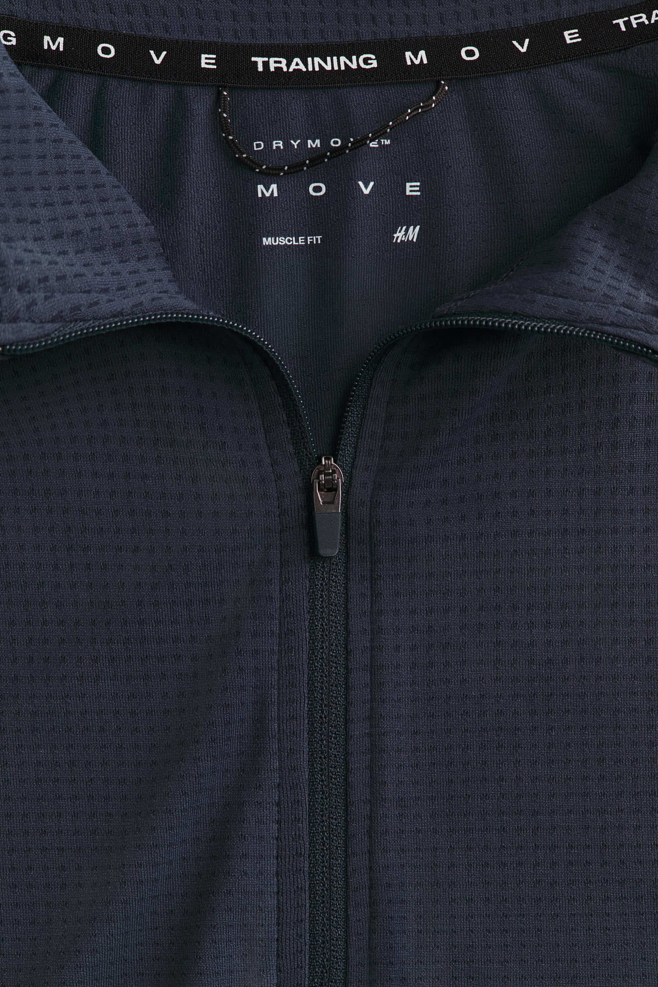 Muscle-Fit Half-Zip Sports Shirt with DryMove™