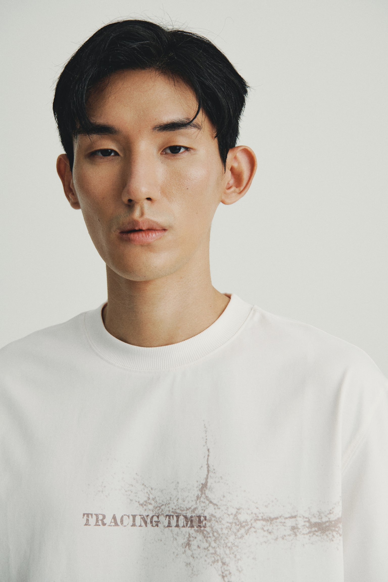 Loose Fit Printed T-shirt - White/Tracing Time/Black/Frozen in Time/Dusty green/Stone Whispers - 5