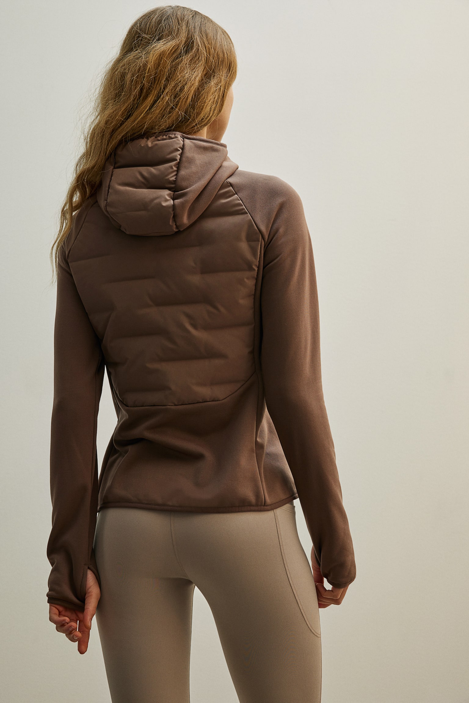 Hybrid Down Jacket In ThermoMove™ - Brown/Grey/Khaki green/Black - 6