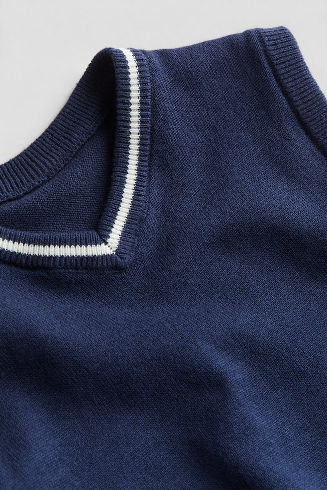 2-piece sweater vest set - Dark blue - 3