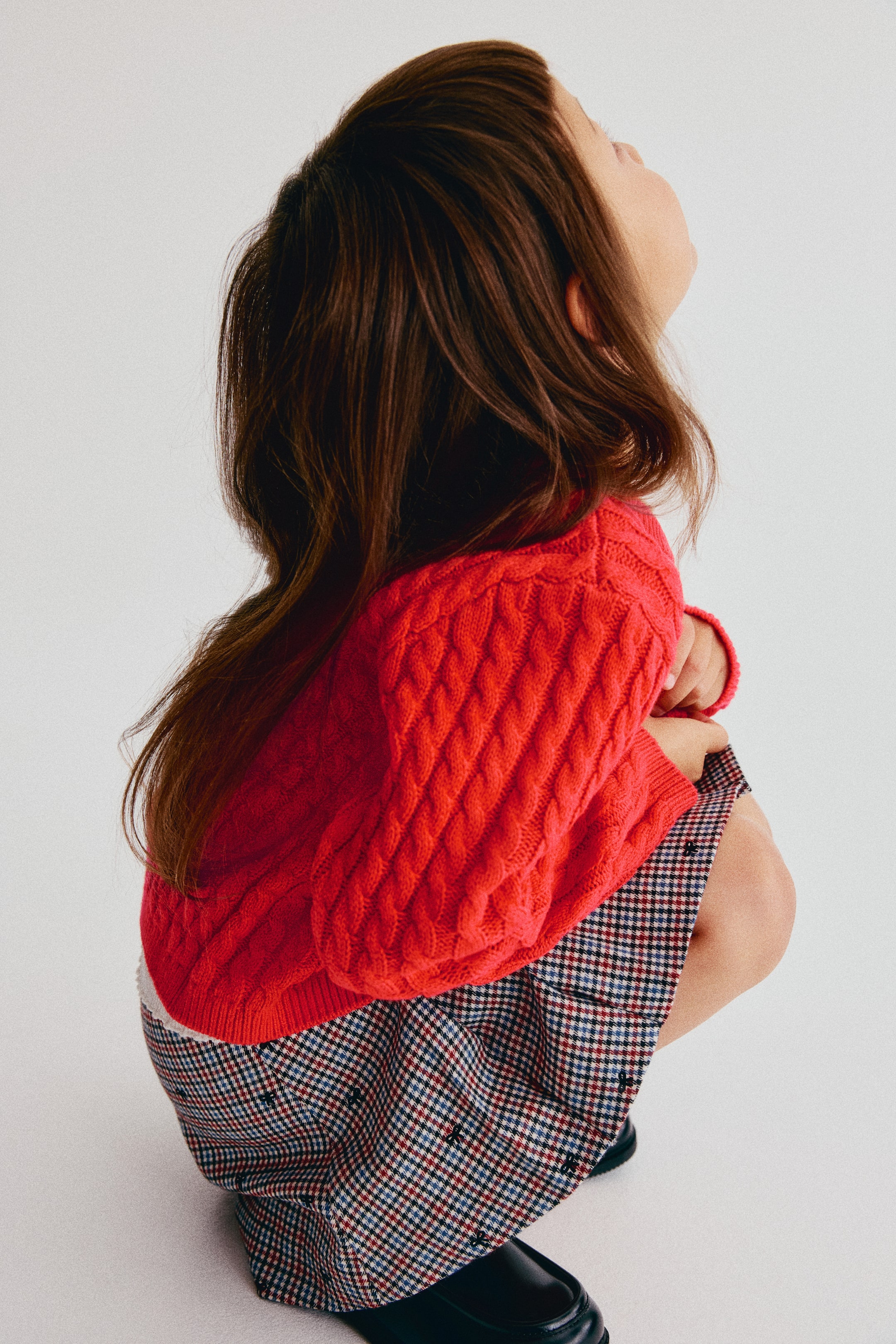 Gilet en tricot torsadé