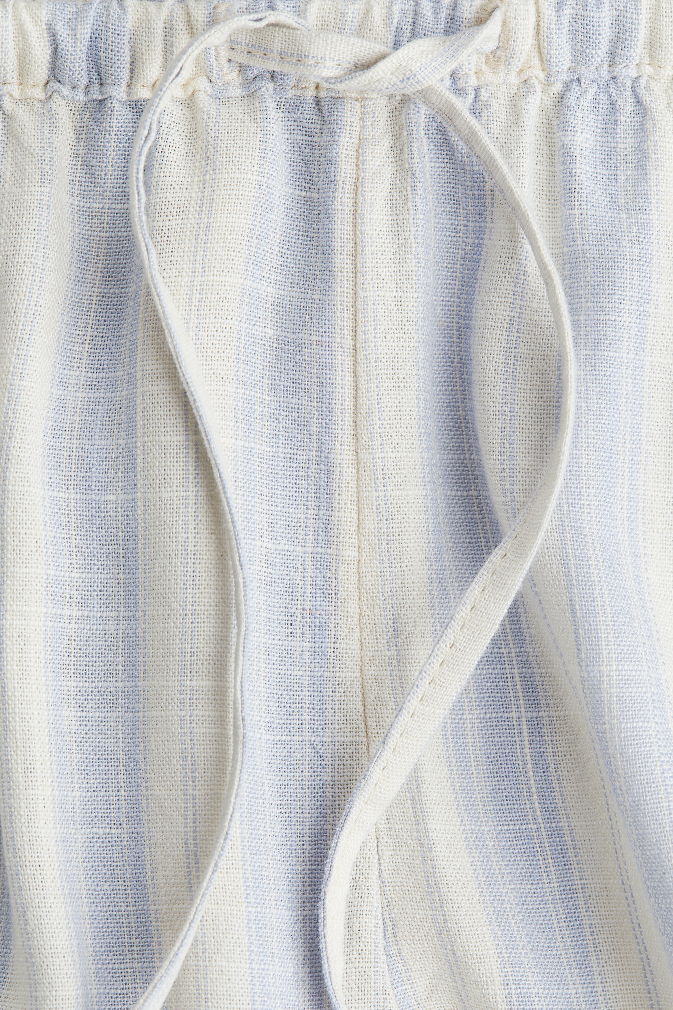 Straight drawstring trousers