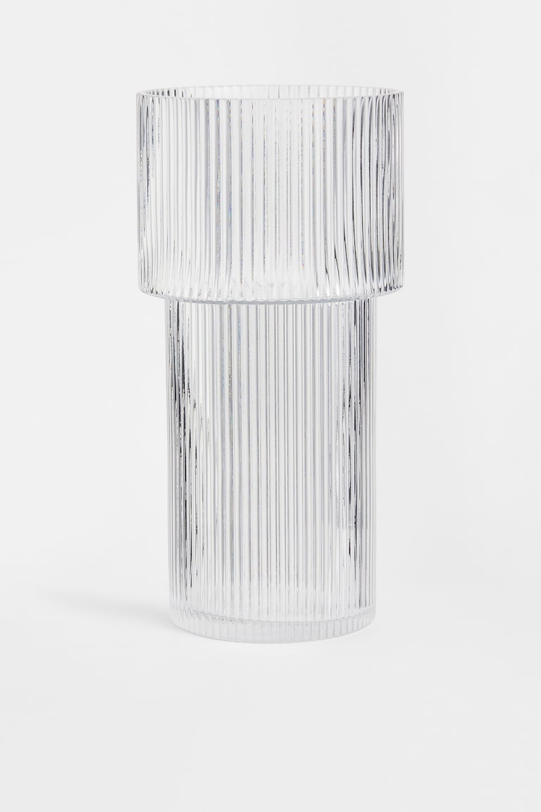 Grand vase en verre - Transparent - Home All | H&M FR