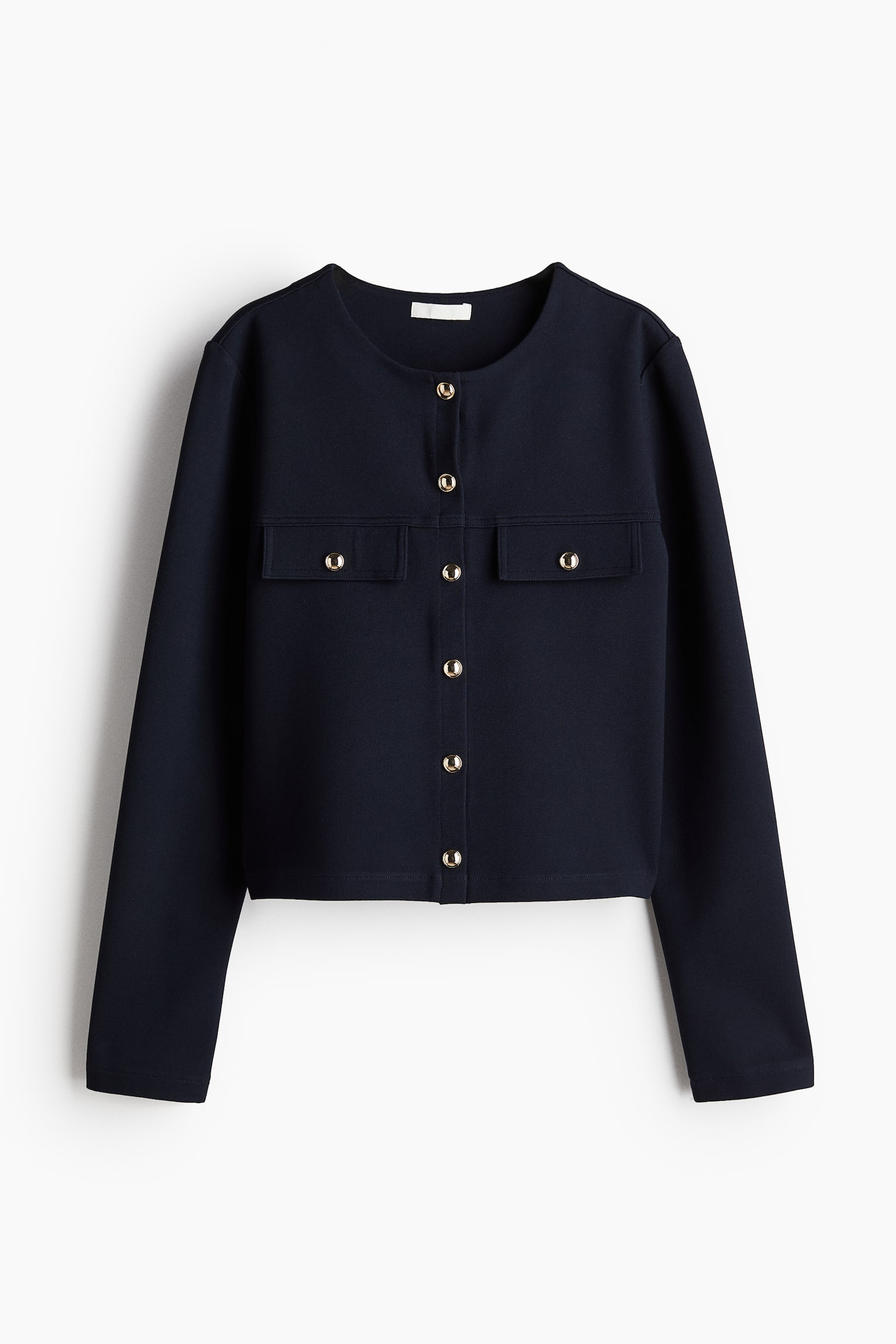 Jersey cardigan - Navy blue/Black - 2