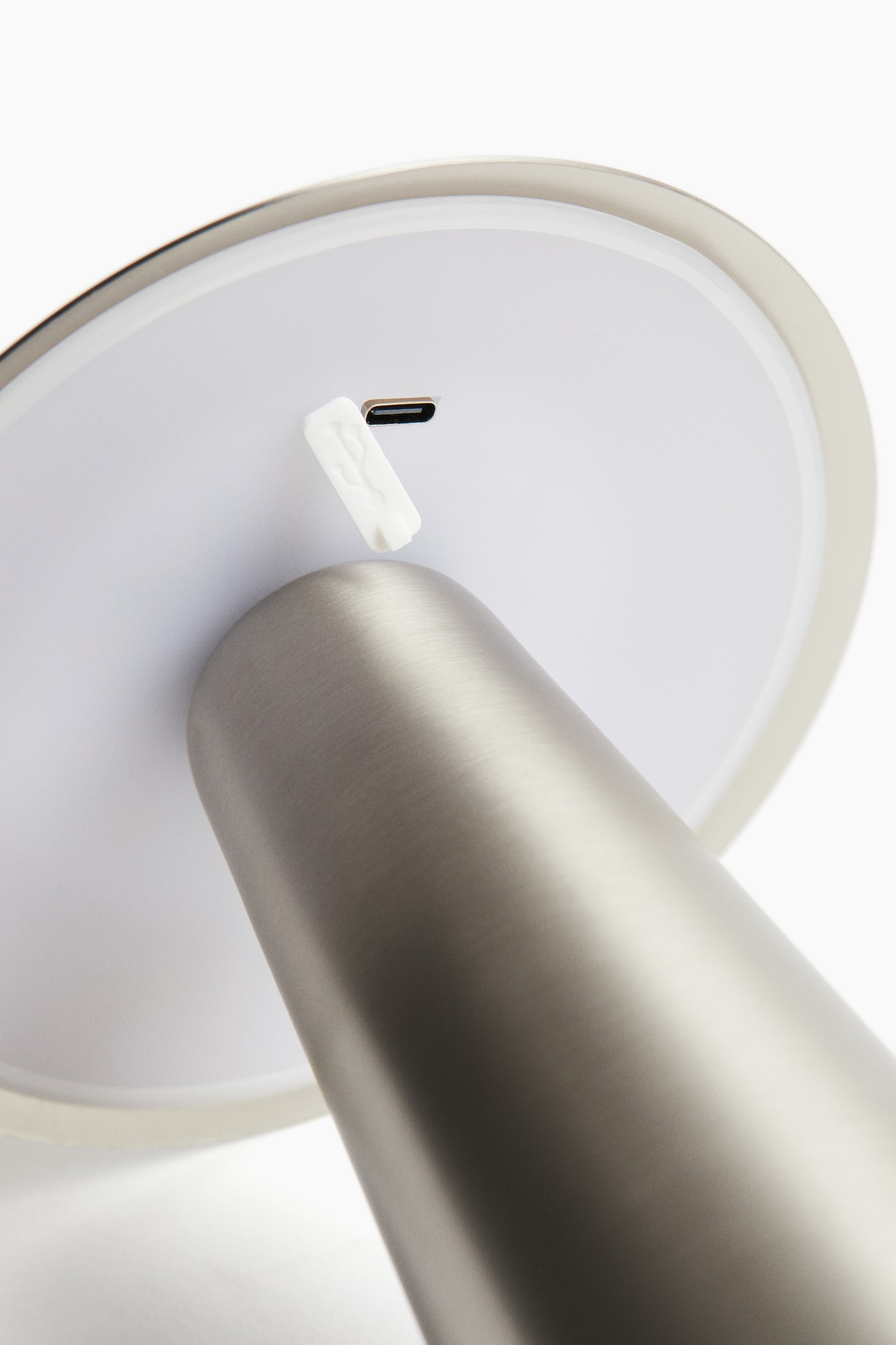 Dobíjecí stolní lampa - Stříbrná/Světle růžová/Hnědá/Černá/Bílá - 4