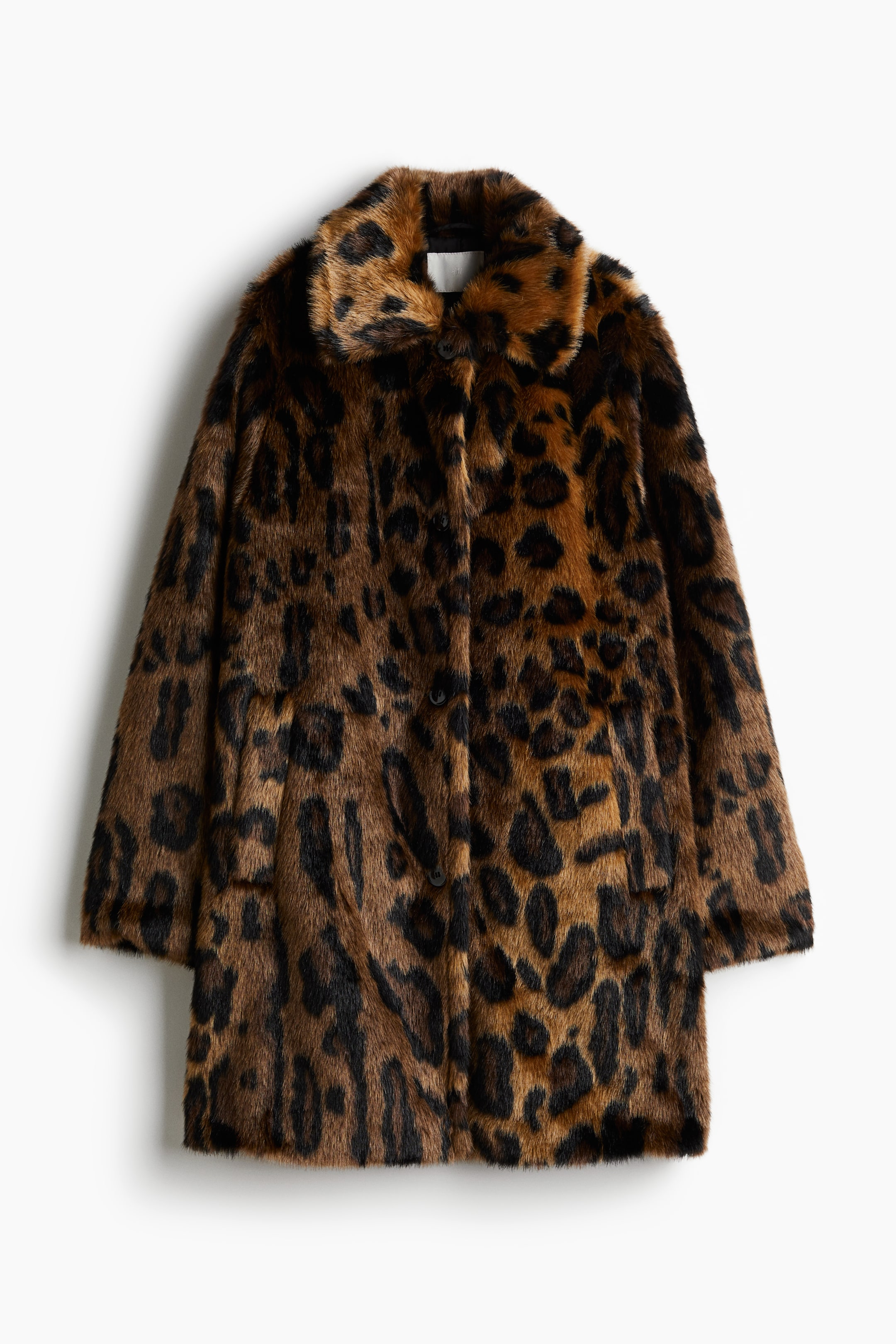 Fluffy coat - Beige/Leopard print - Ladies | H&M 7