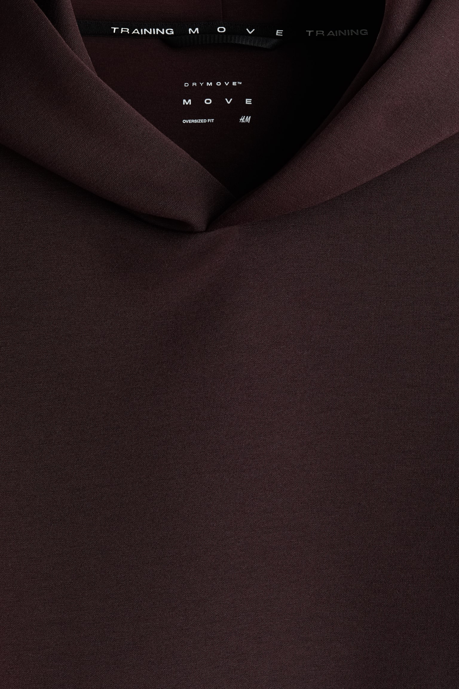 Oversized Fit Sports hoodie with DryMove™ - Dark brown/Beige/Black - 4