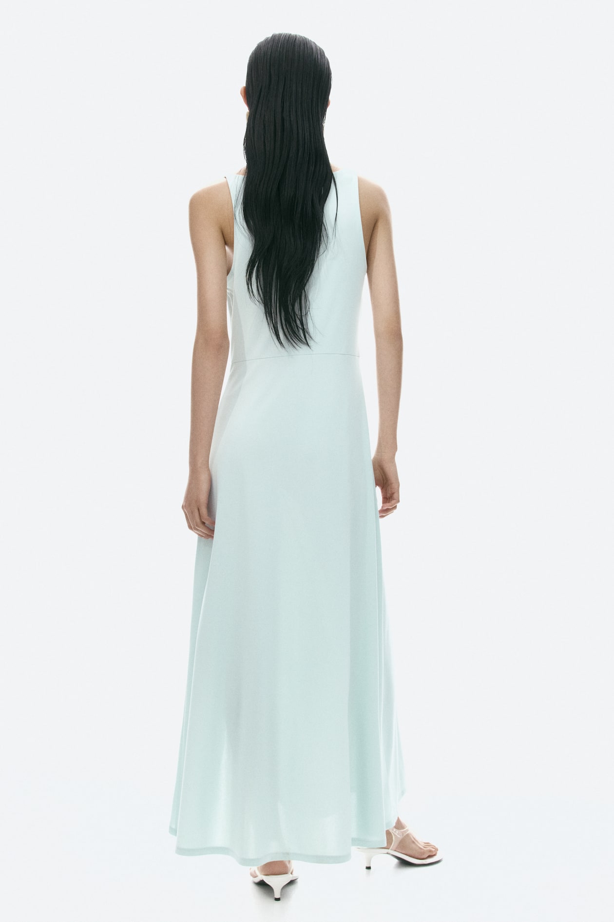 Asymmetric Cowl-Neck Dress - image 3