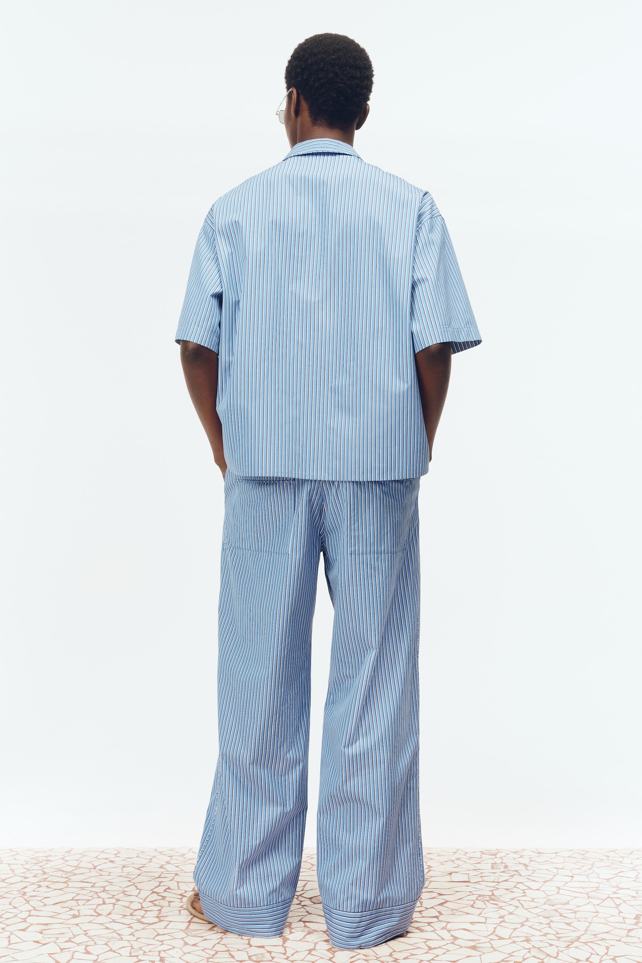 Мужские рубашки H&M Relaxed-Fit Pima Cotton Resort Shirt — фото 6