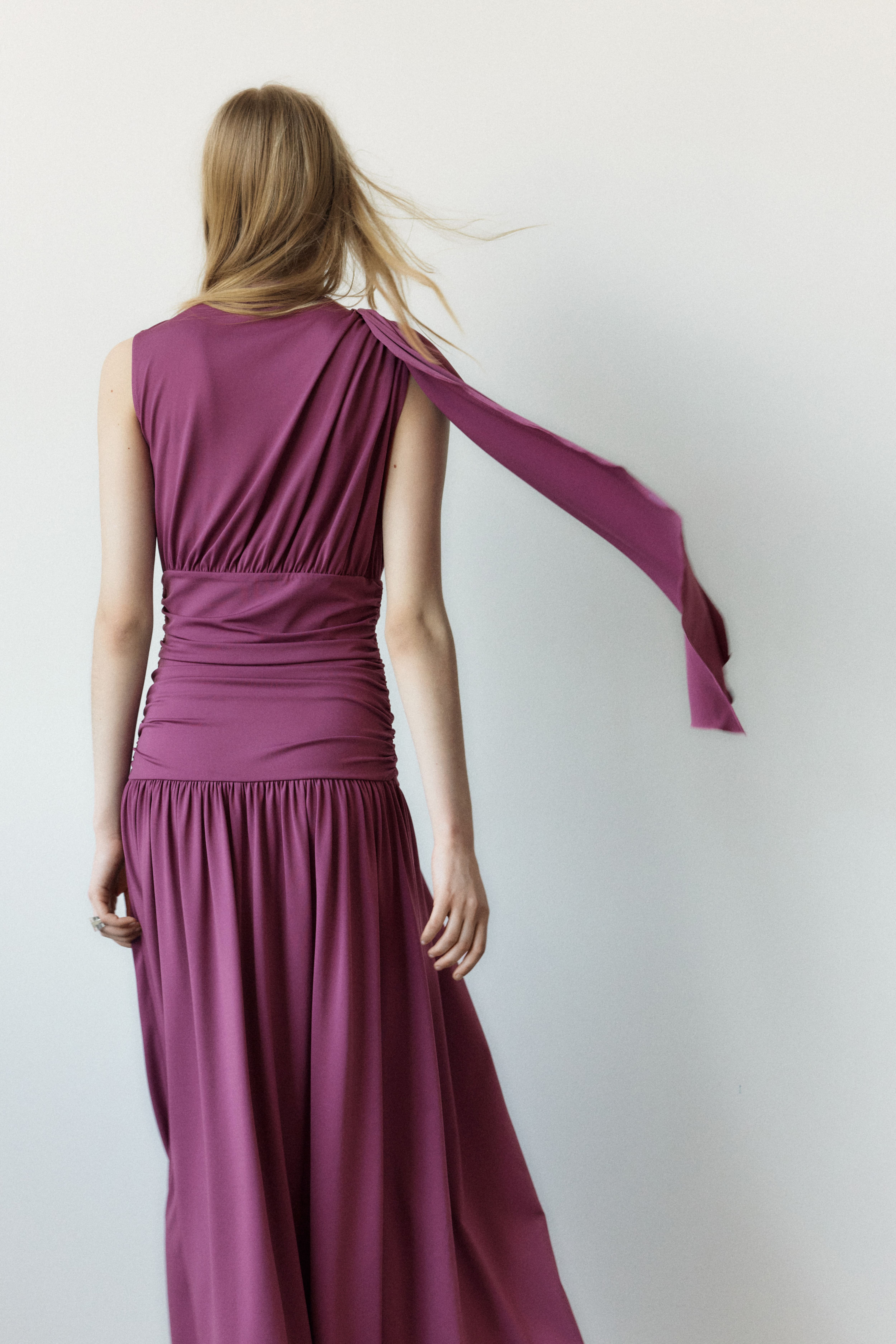 Draped Jersey Dress