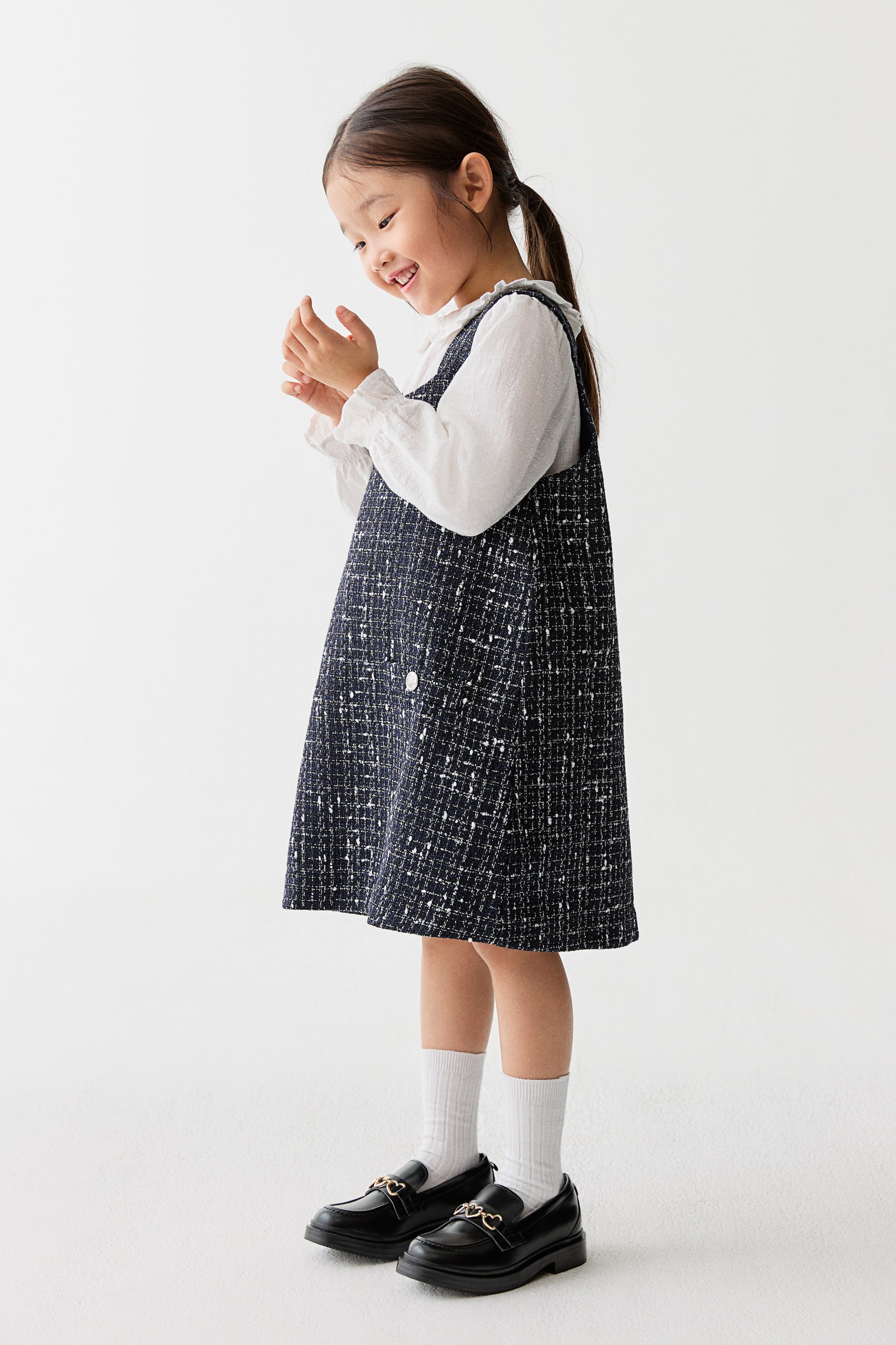 拡大画像を表示: ブークレシフトドレス - ネイビーブルー - Kids | H&M JP 3