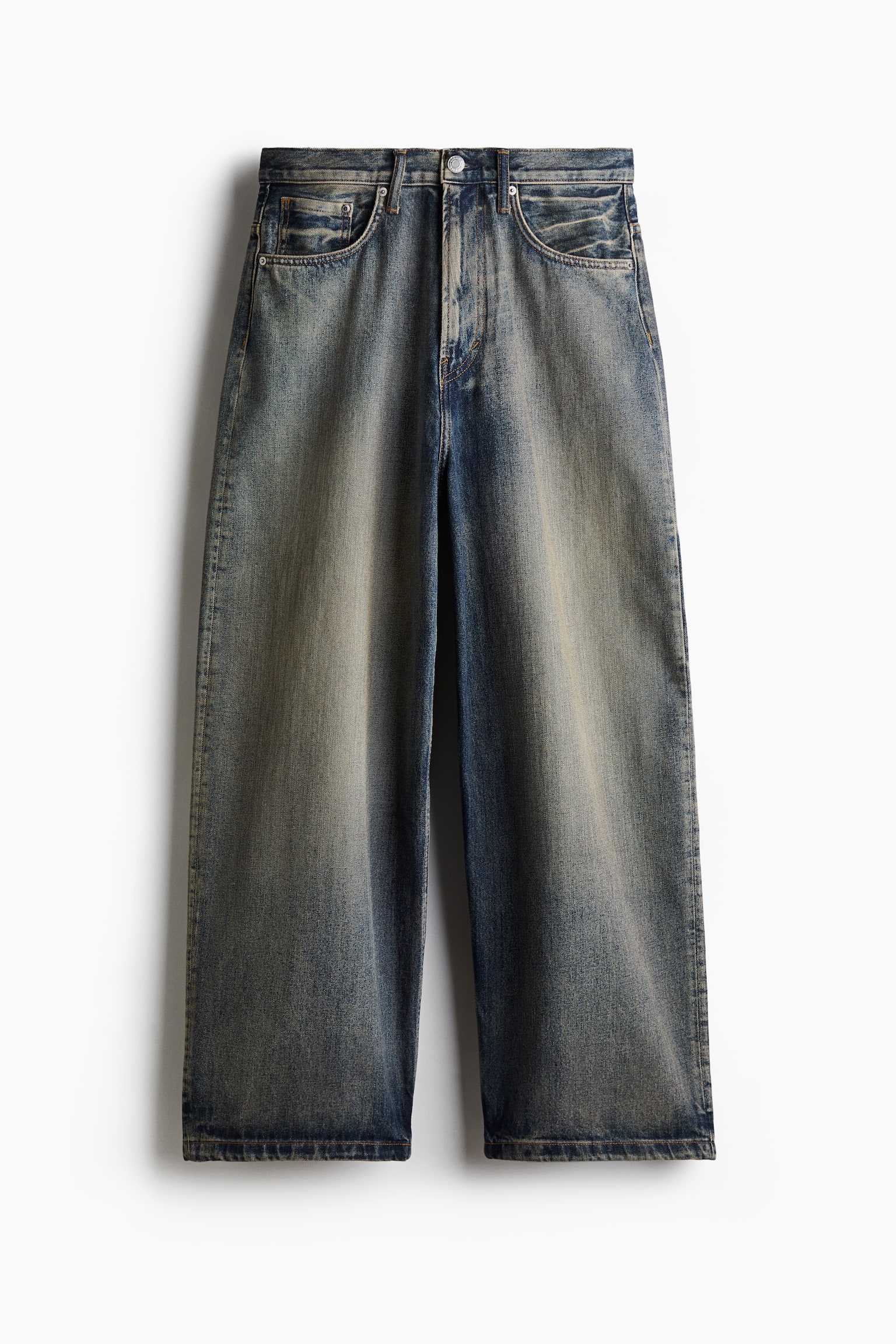 Super Baggy Jeans - Denim blue/Dark denim grey/Beige/Black/Vintage black - 1