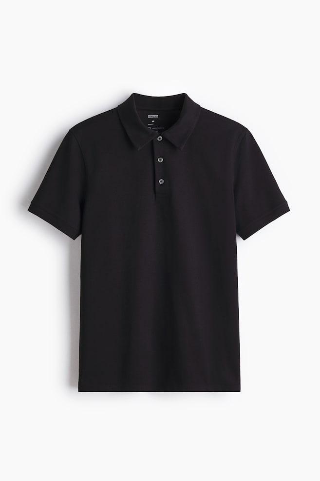 Cooling Regular-Fit Polo shirt - Black/Navy blue/Beige/Dark brown - 1