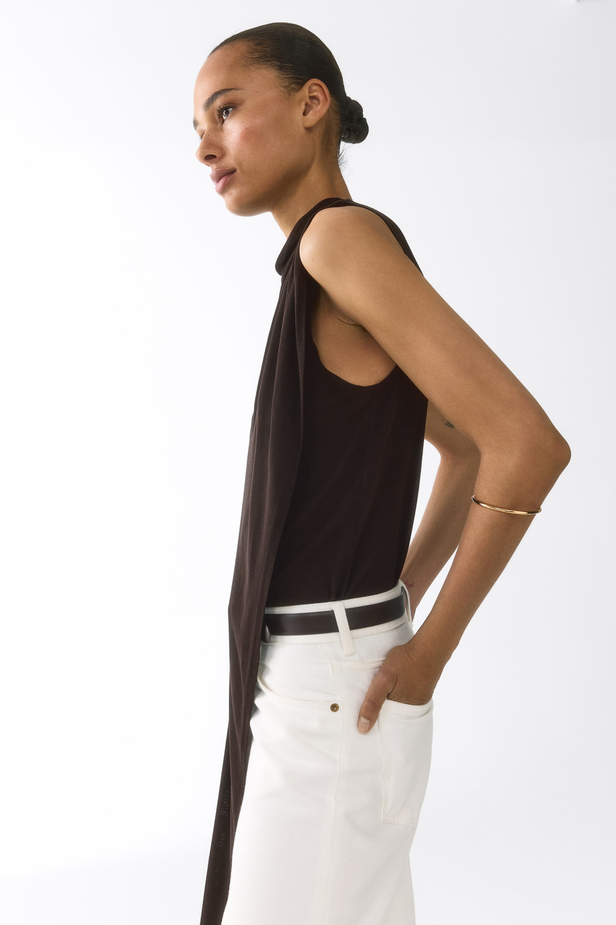 Draped Viscose Top
