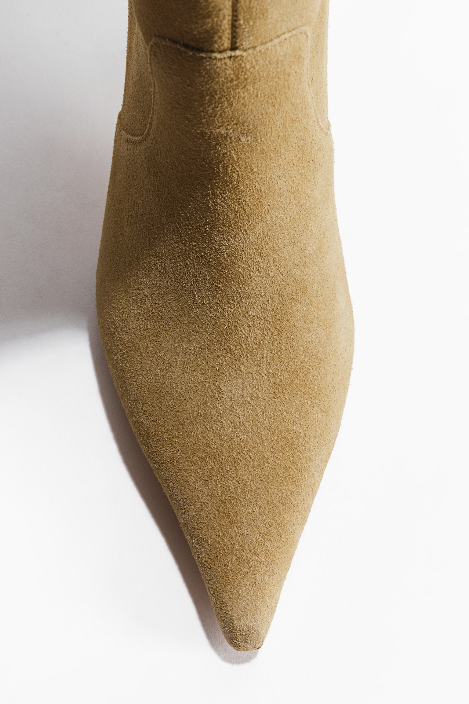 Knee-high split suede boots - 4
