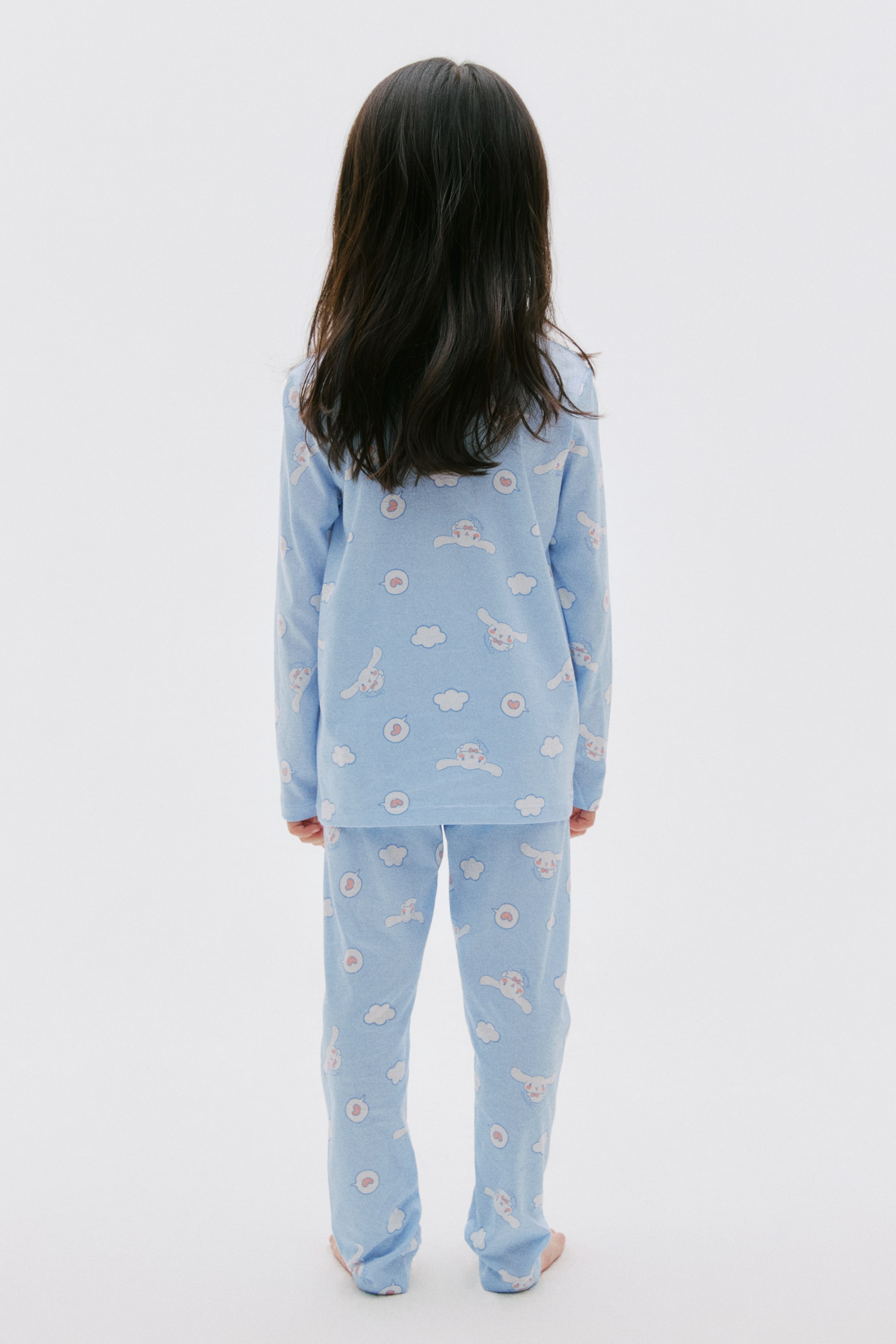 Xem ảnh lớn hơn: Bộ đồ ngủ cotton in hình - Xanh dương nhạt/Cinnamoroll - Kids | H&M VN 2