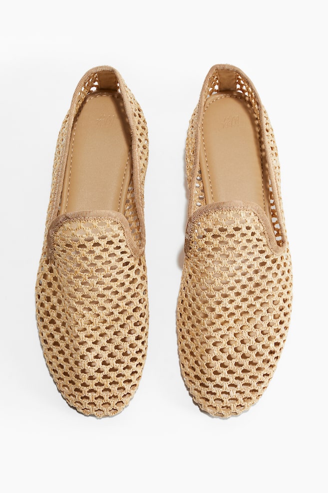 Straw loafers - Light beige - 1