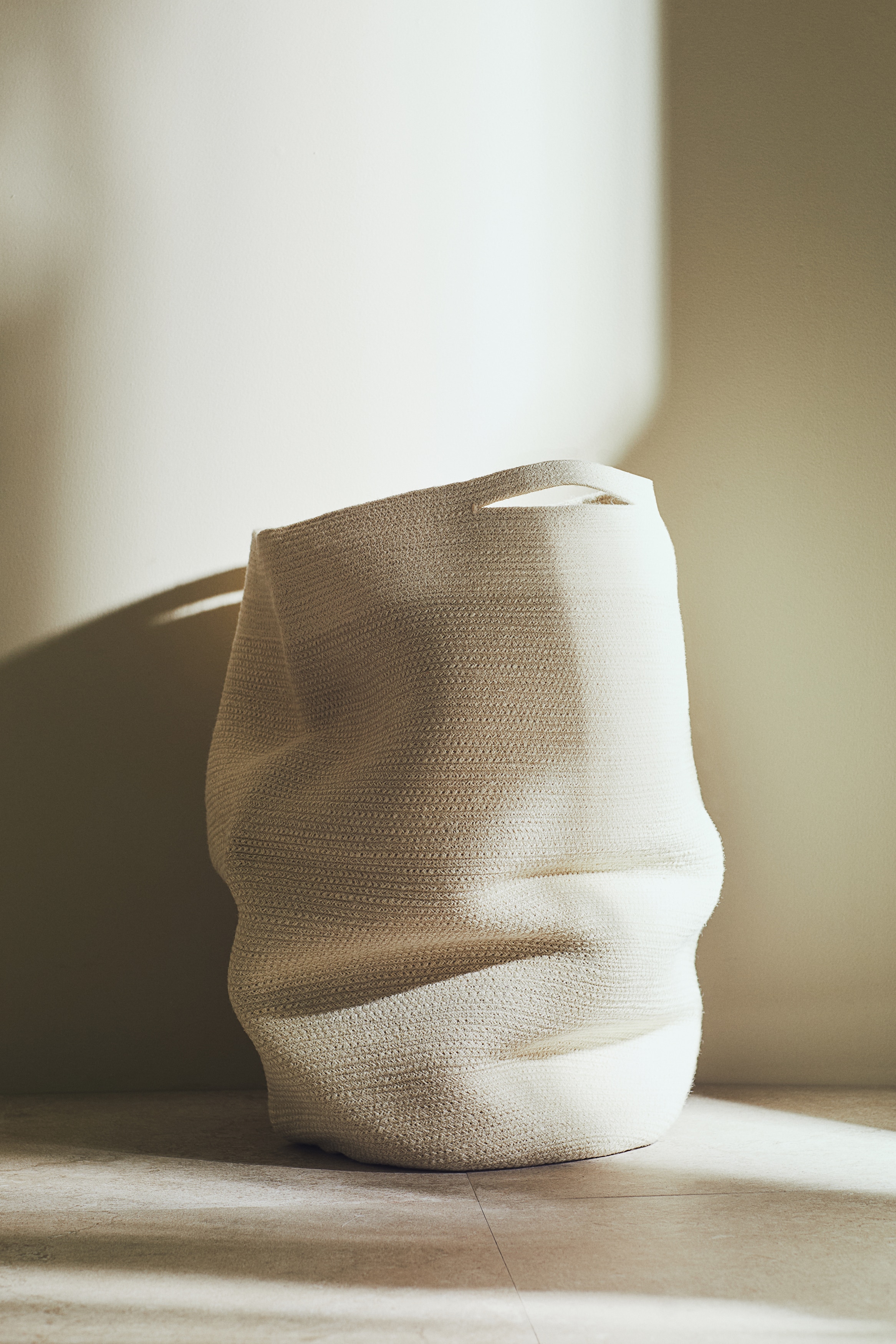 Jute laundry basket - Svetlobež