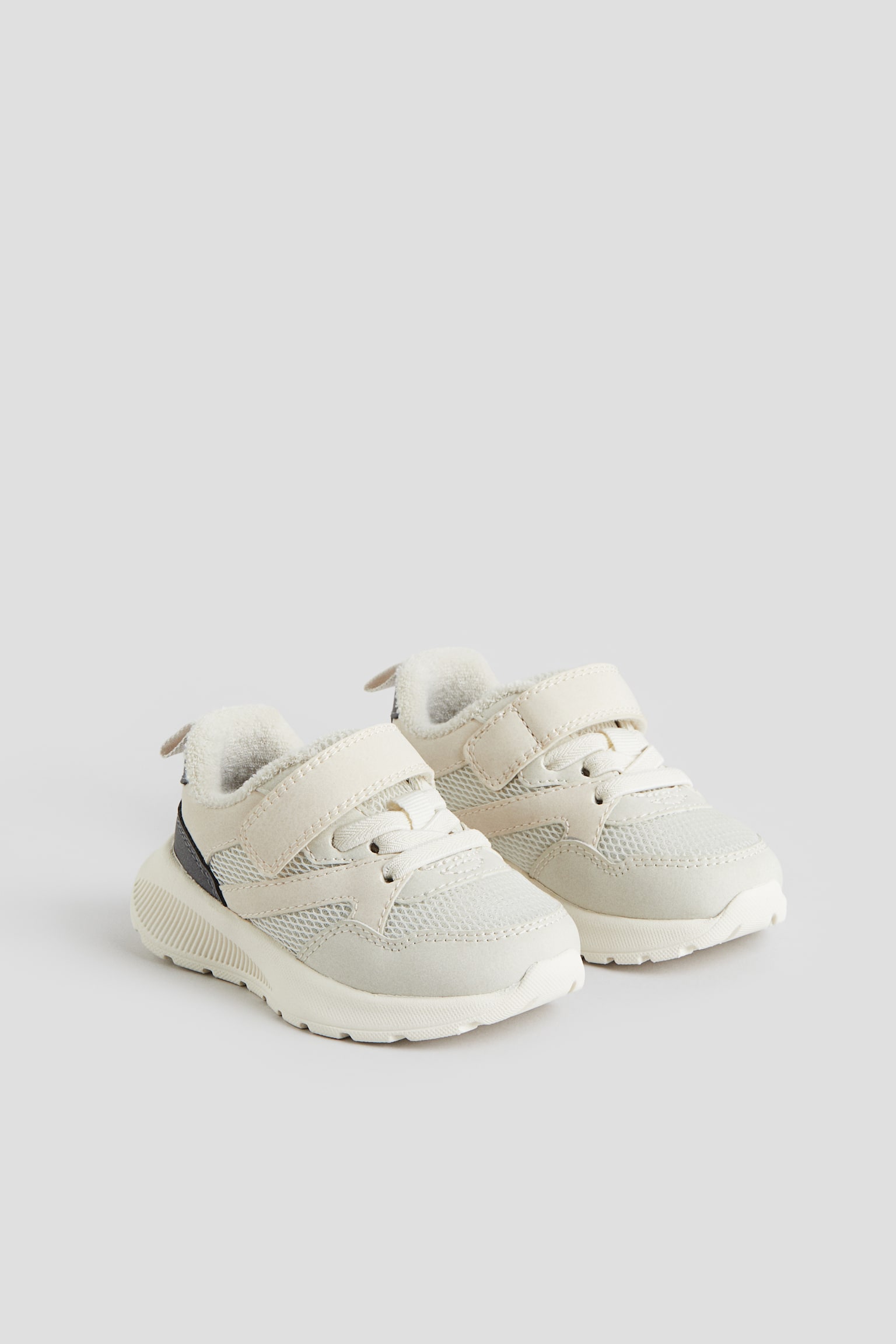 Lightweight-sole trainers - Light beige/White/Beige/Dark blue - 1