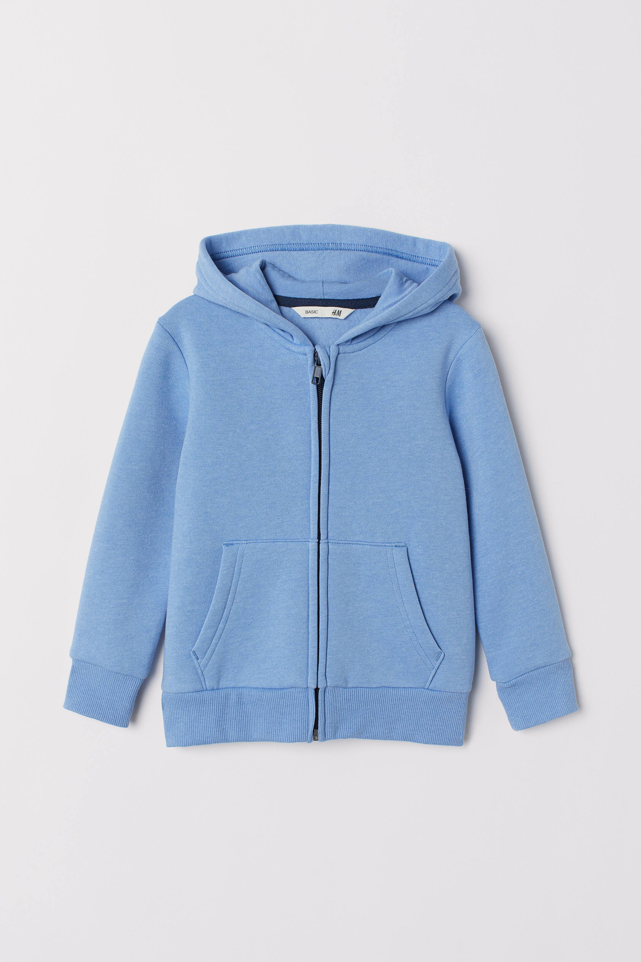 Zobacz większy obraz: Rozpinana bluza z kapturem - Niebieski melanż - Dziecko | H&M PL 1