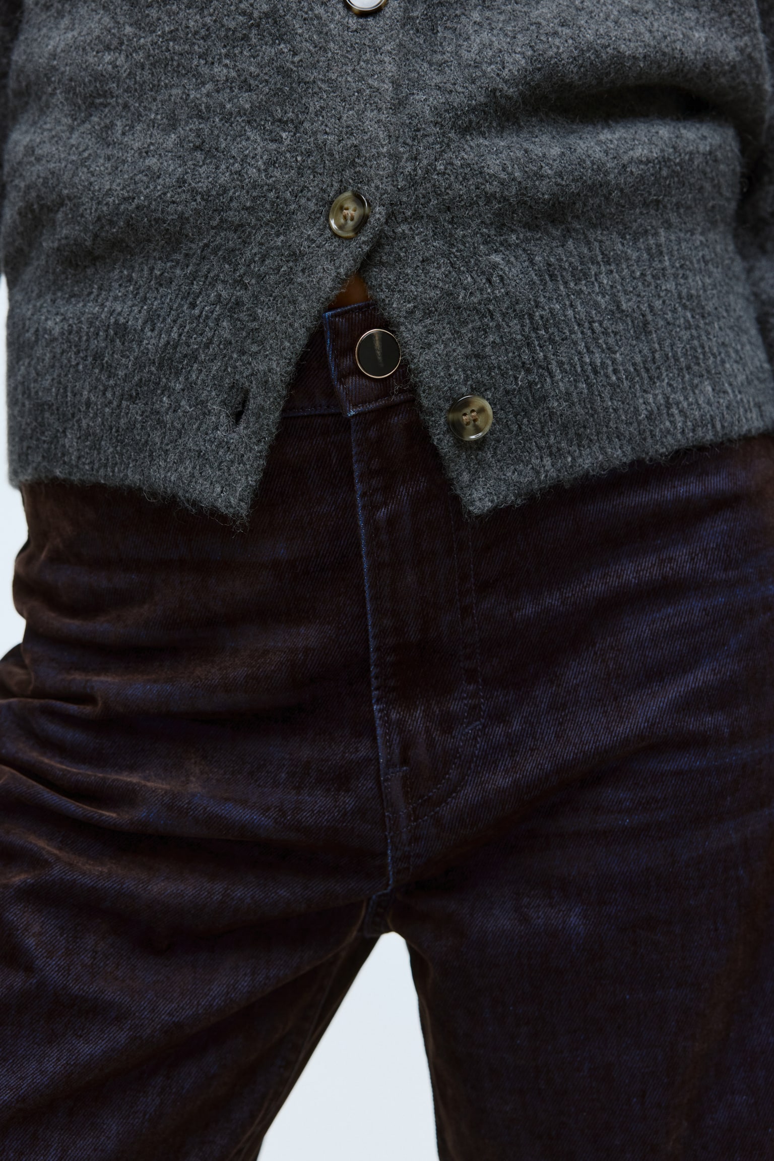 Straight High Jeans - Marron foncé - 3