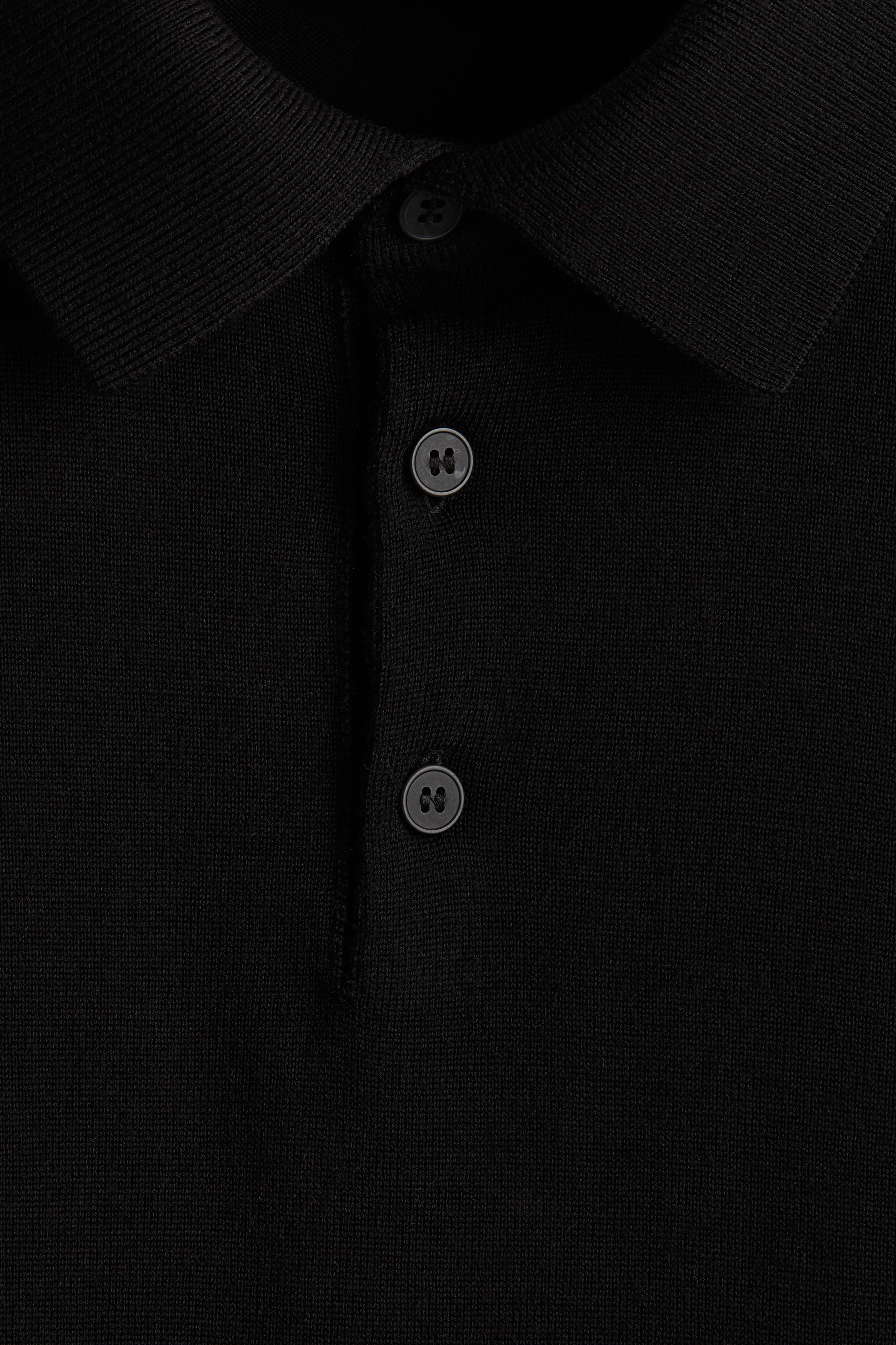 Regular Fit Merino wool polo shirt