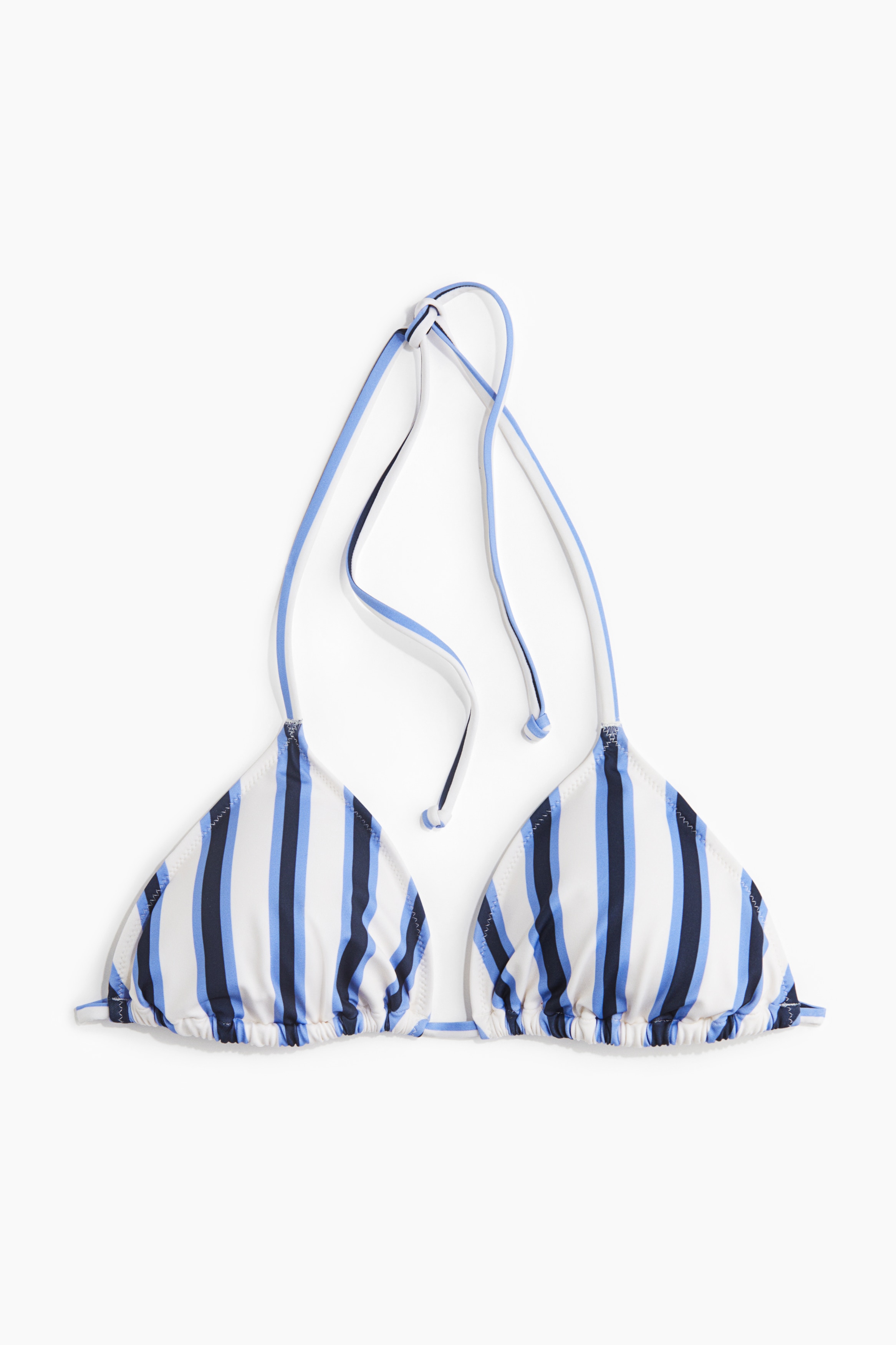 Pehmustetut kolmiobikiniliivit - Valkoinen/Siniraitainen/Vaaleankeltainen