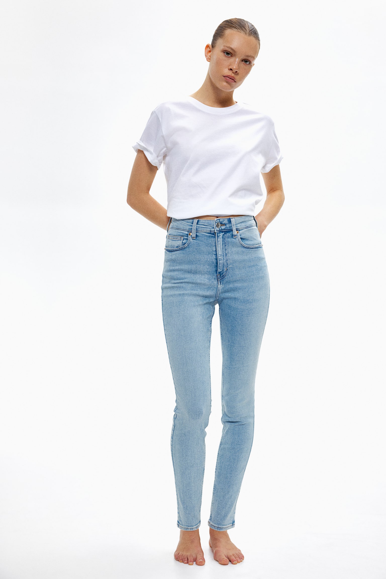 Skinny High Jeans - Light denim blue/Denim blue/Black/Light denim blue/Dark denim blue/Dark denim blue - 5