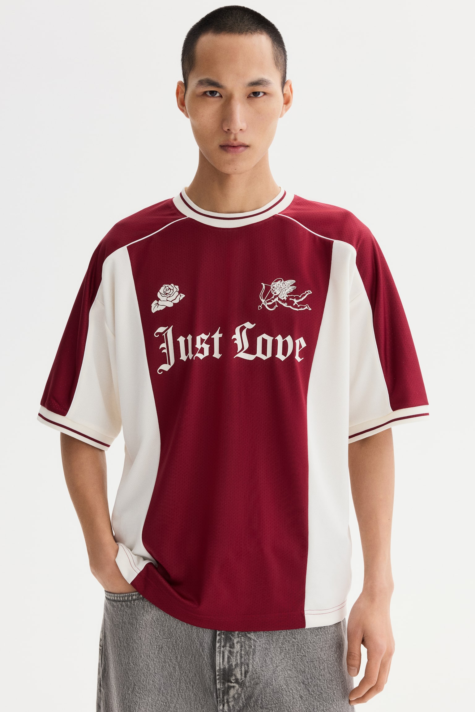Playera Loose Fit - Rojo/Just Love - 7