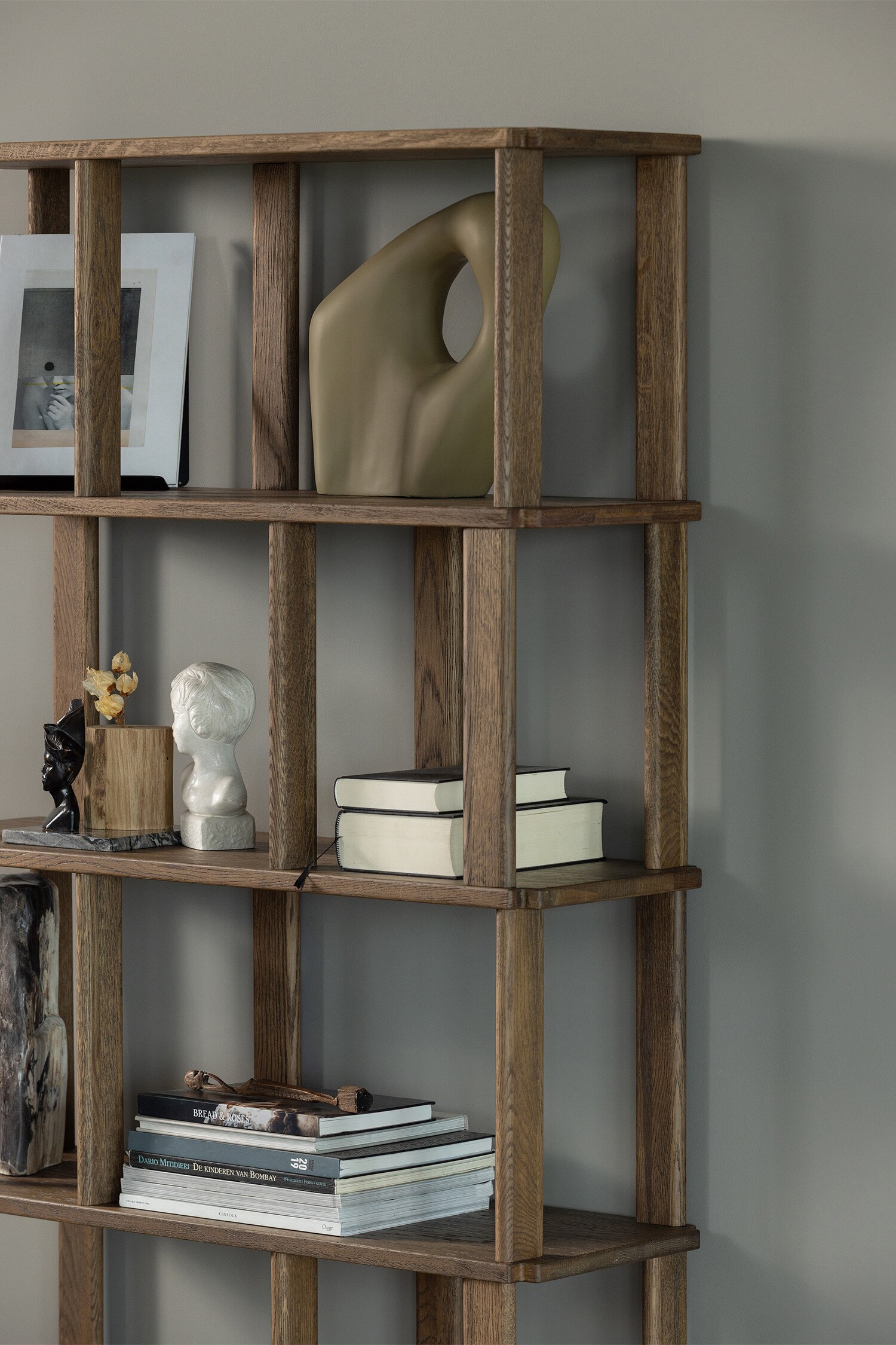 Riss Boekenkast - Naturel/Bruin