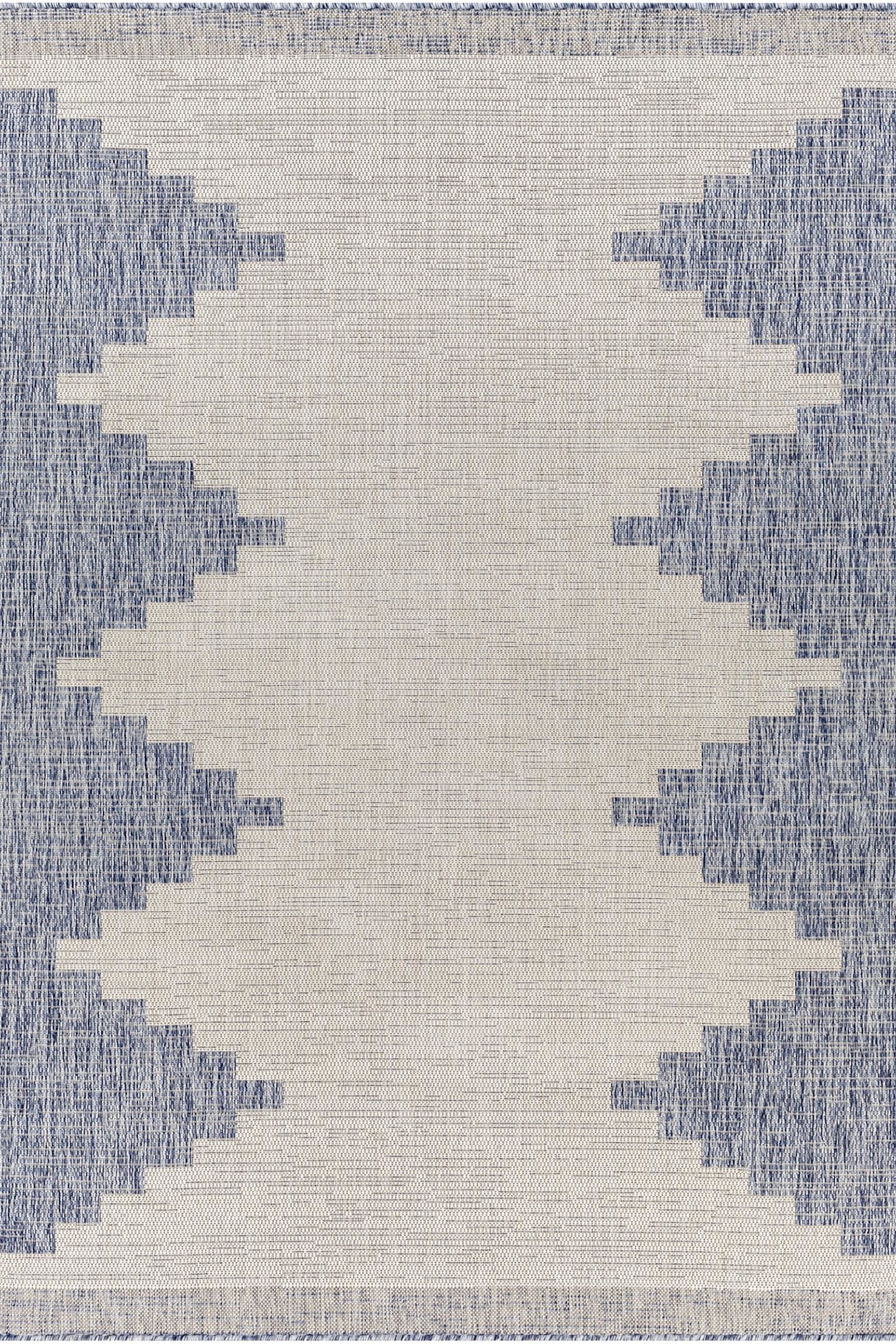 Rubal In- /outdoor Area Rug - Blue, White - 1