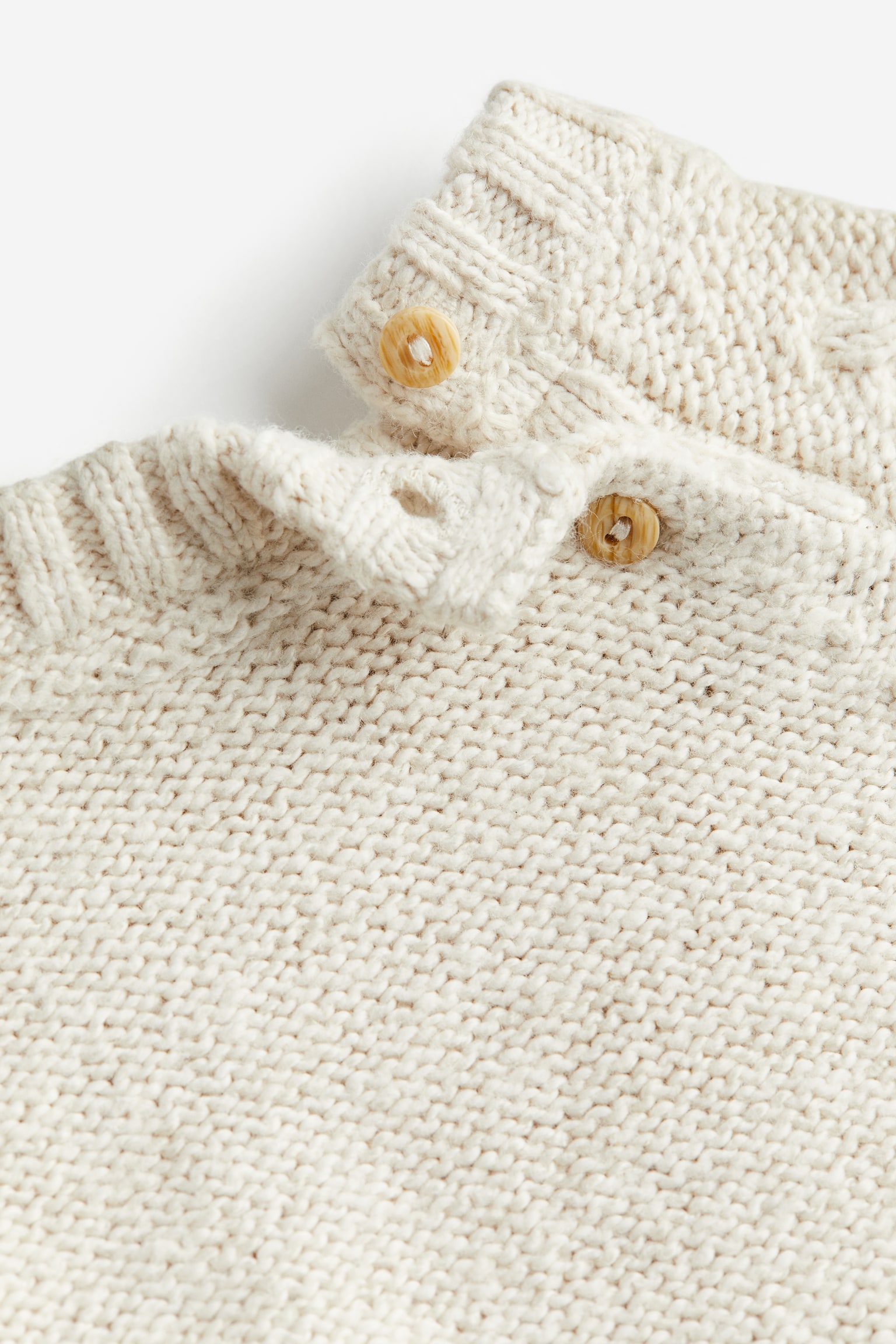 Cable-knit jumper - White - 2