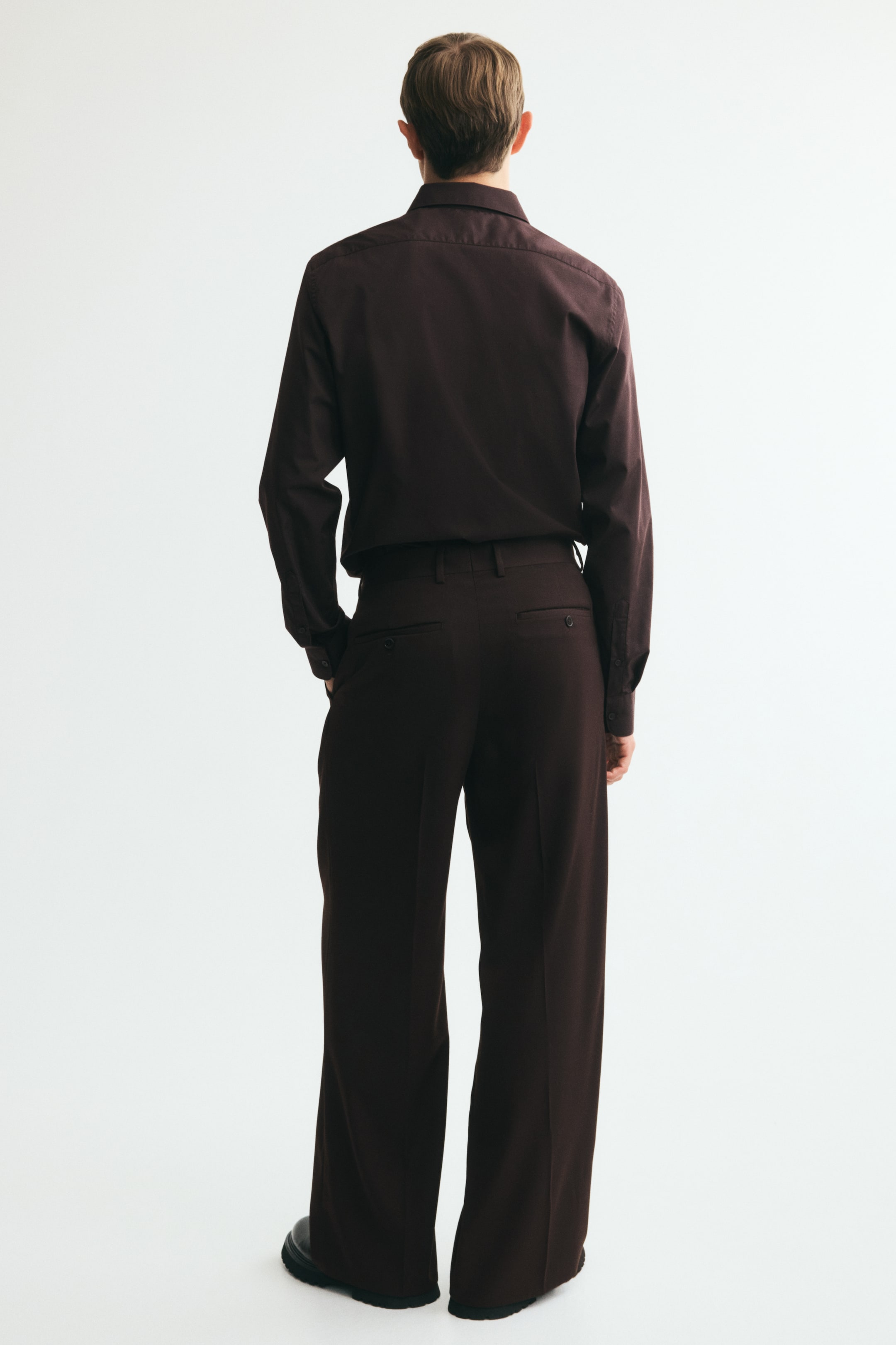 Loose-Fit Wool-Blend Suit Pants