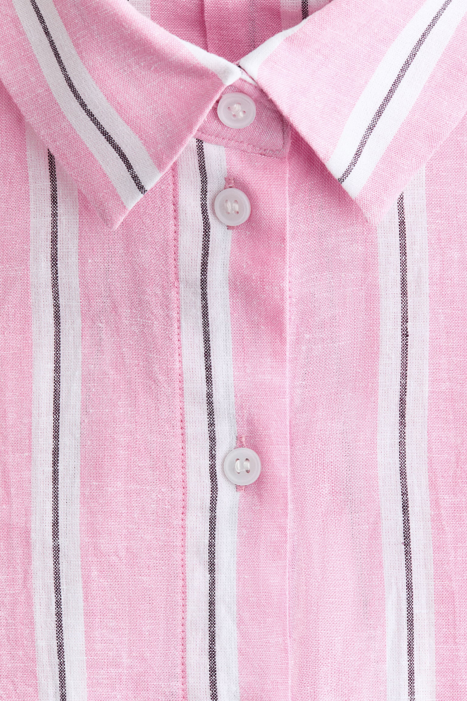 Oversized Linen-Blend Shirt - 4