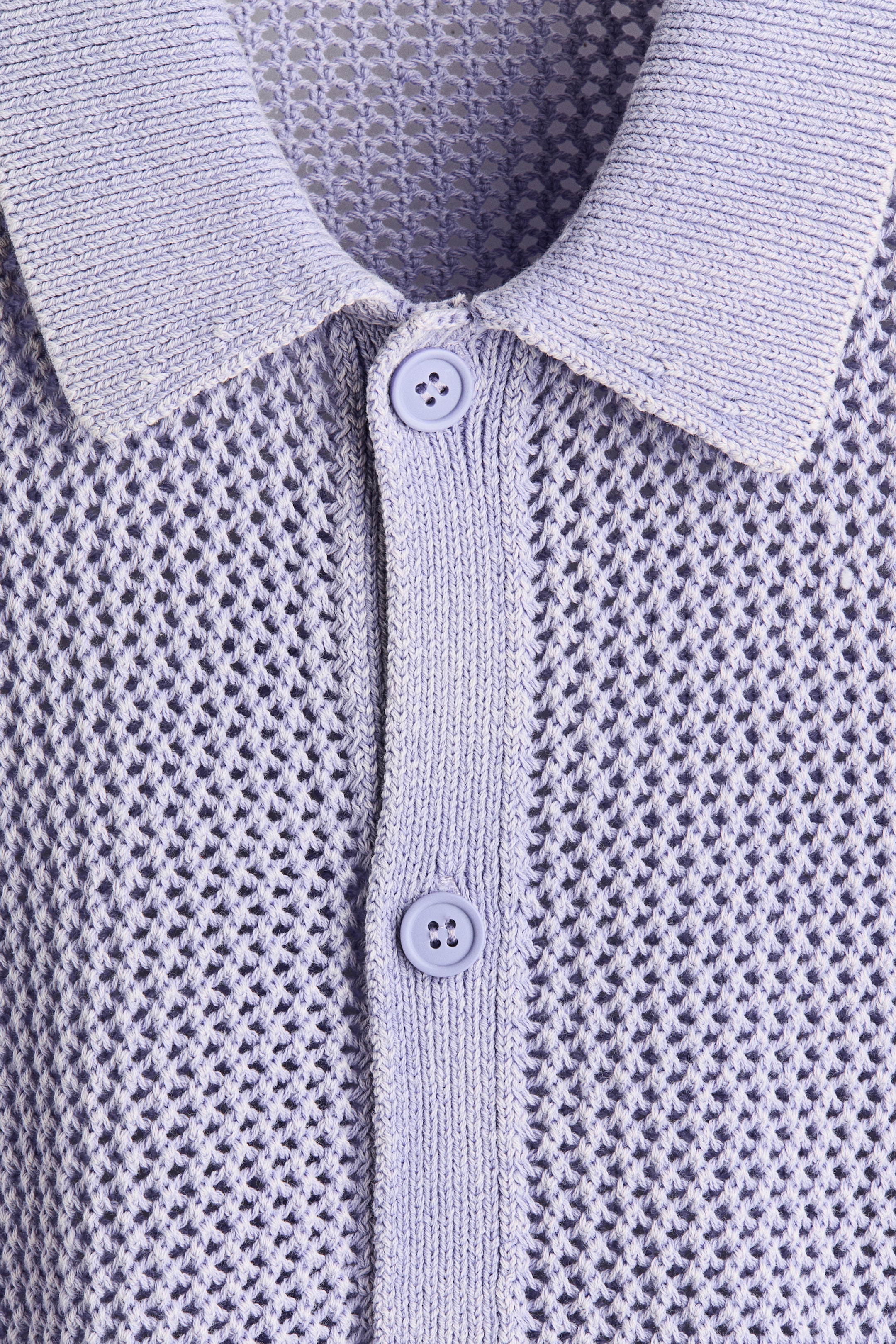 Chemise décontractée en tricot ajouré
