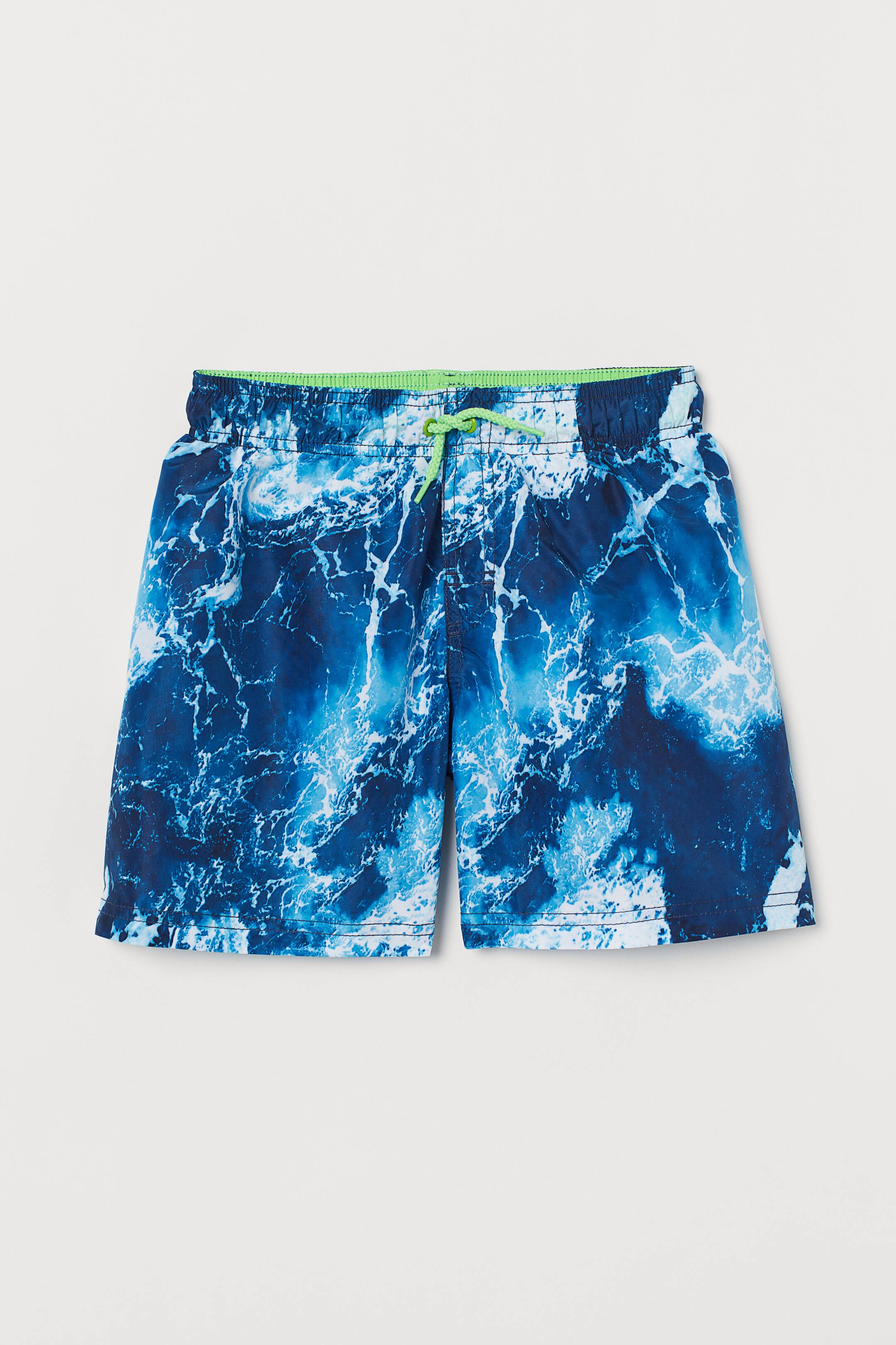 查看大圖: 泳褲 - 深藍色/印花 - Kids | H&M 1
