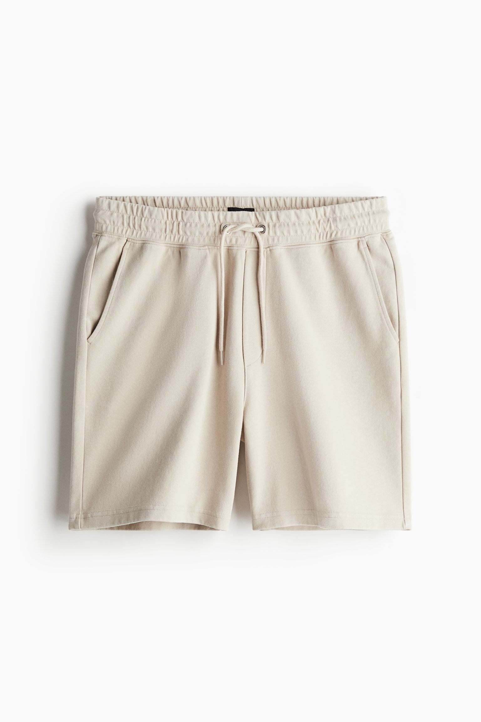 Loose Fit Jersey shorts - Light beige/Black - 2