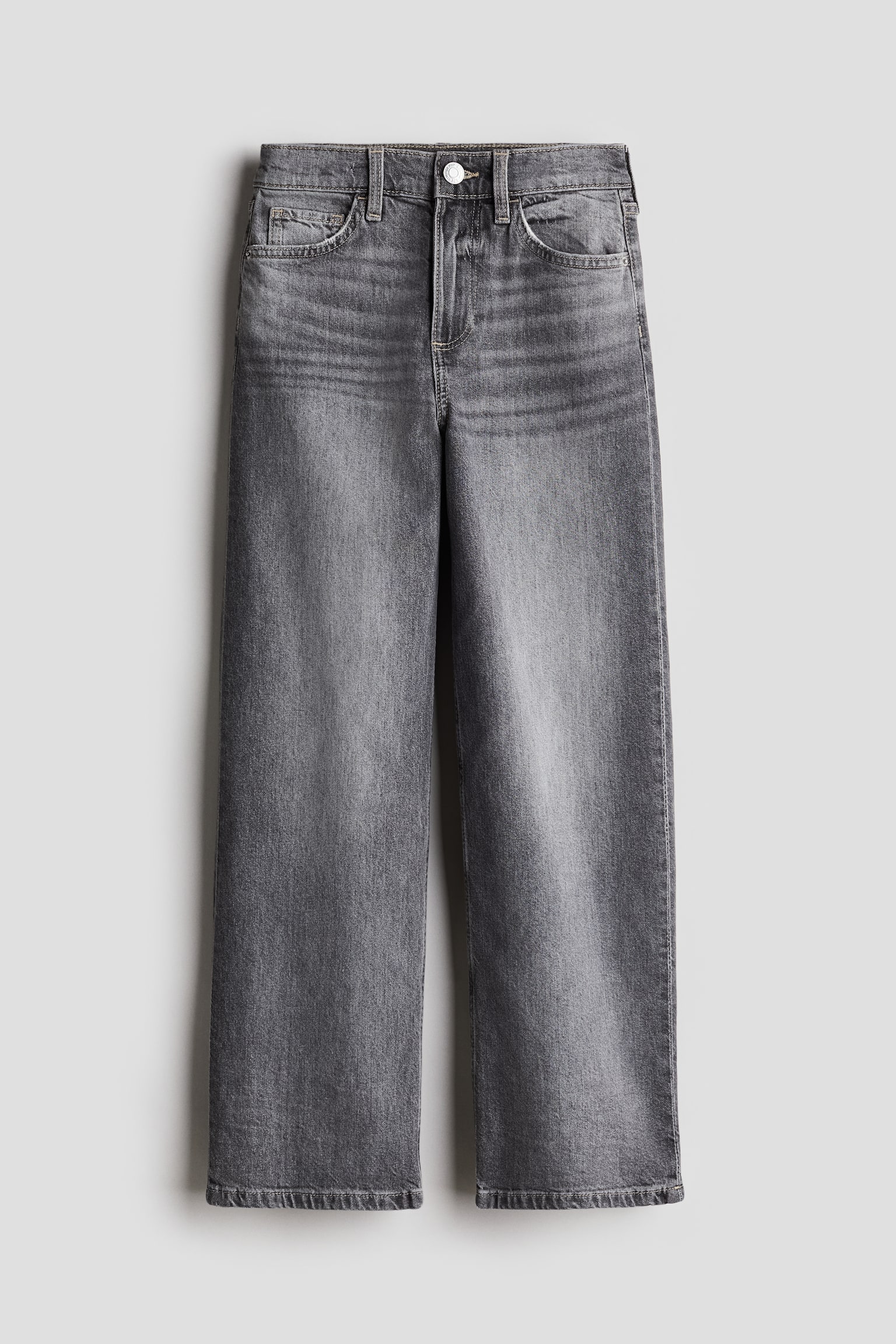 Wide Leg Jeans - Denim grey/Denim blue/Beige/Black/Light denim blue/Light denim blue - 1