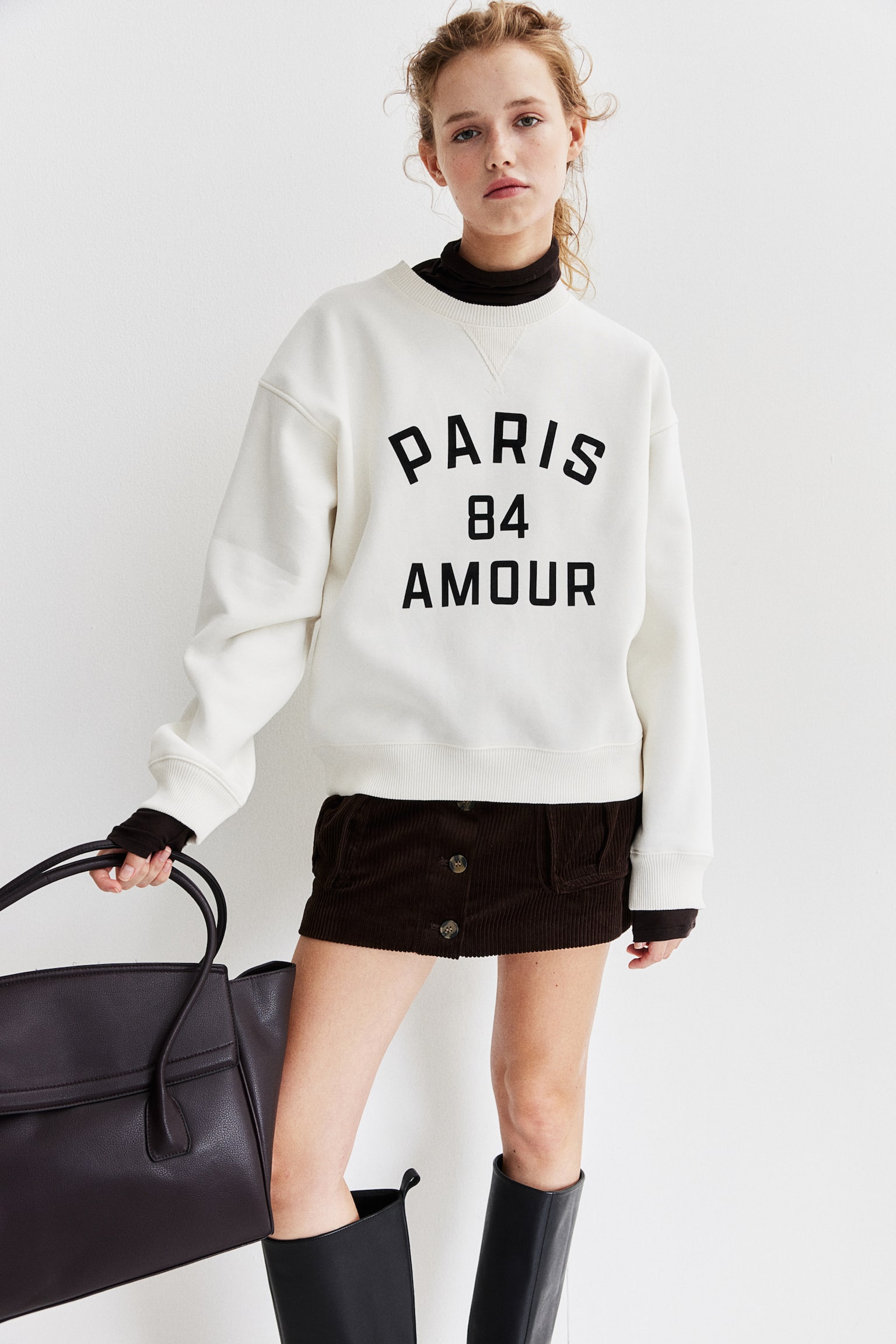 Motif-detail sweatshirt - Cream/Paris/Light sage green/Venice/Light beige/Les Nuits/Dark red/Paris/White/The Hamptons - 6